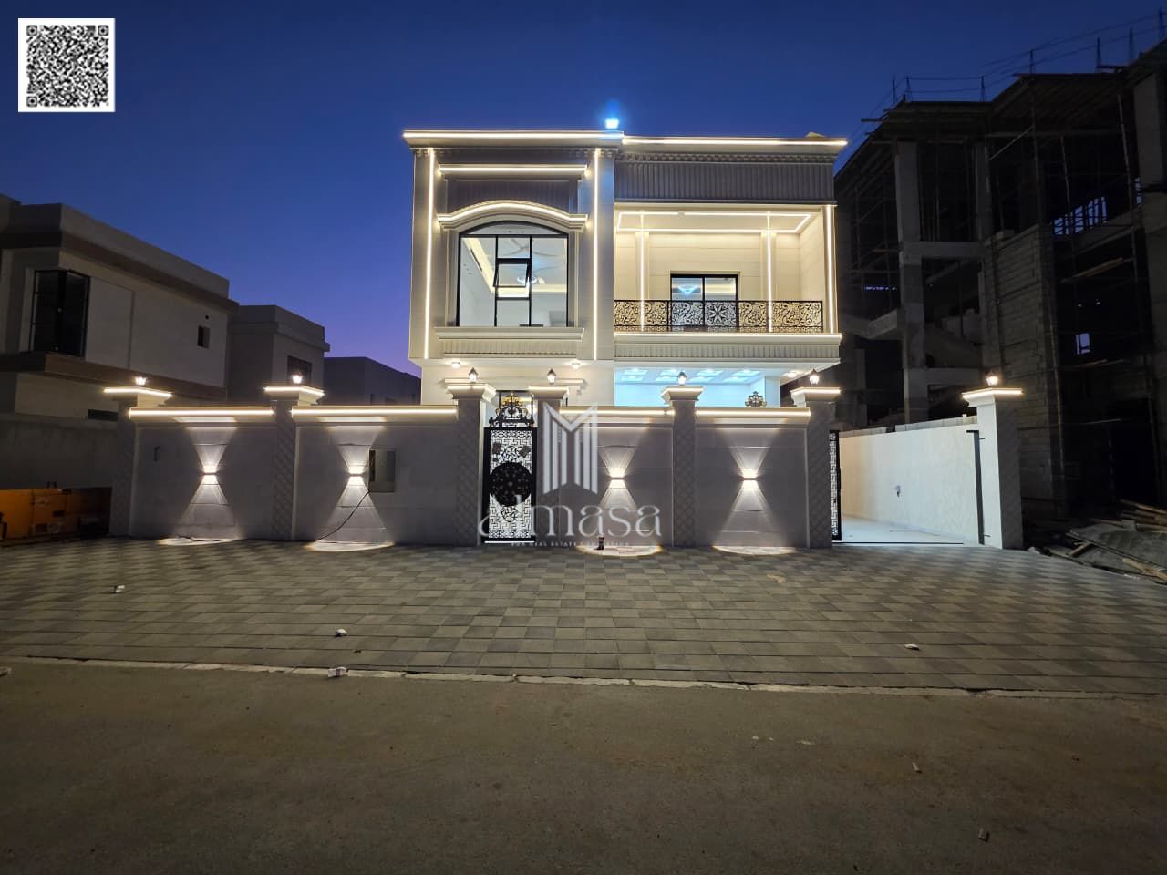 Your dream villa in Ajman, in a prime location, at a price that includes registration fees, ownership, water, electricity and air conditioning.