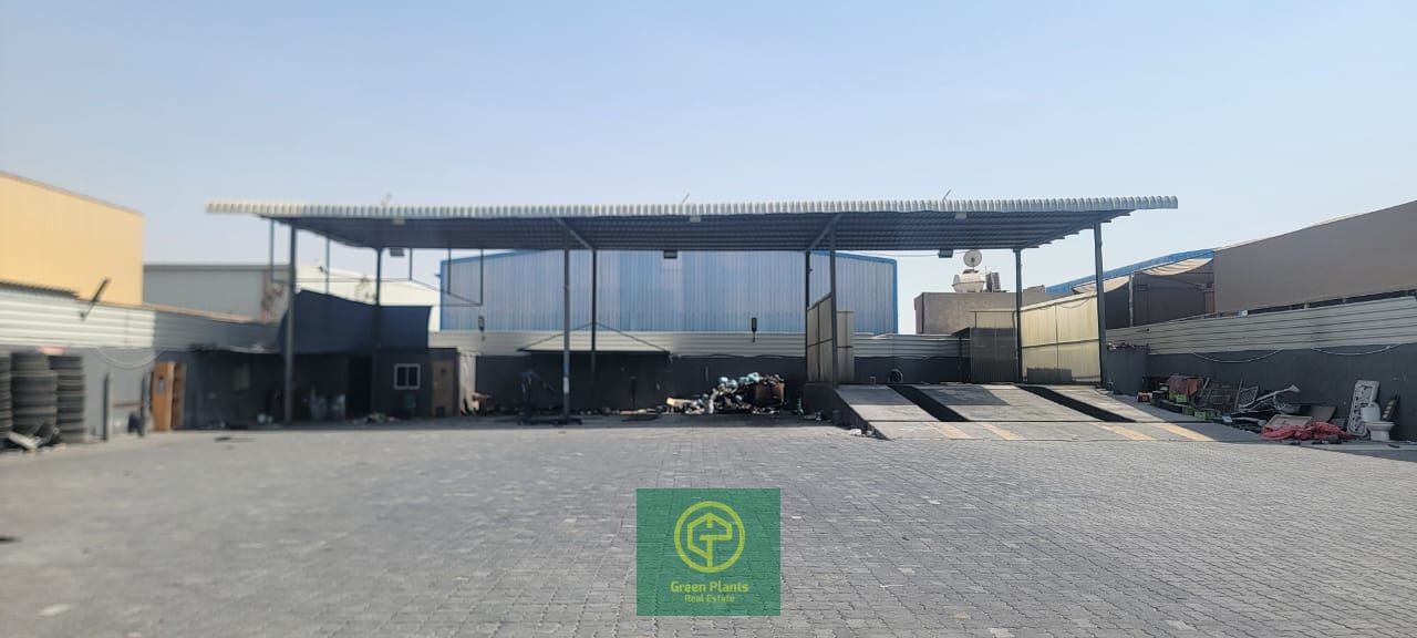 Ras Al Khor 10,000 Sq. Ft open yard with showroom facing the main road