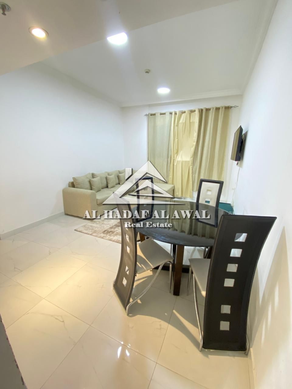 Sharjah, Al Taawun: Apartment available for rent in Manazel Tower 9. One bedroom, living room, two bathrooms, spacious. Rent 4800 AED including intern