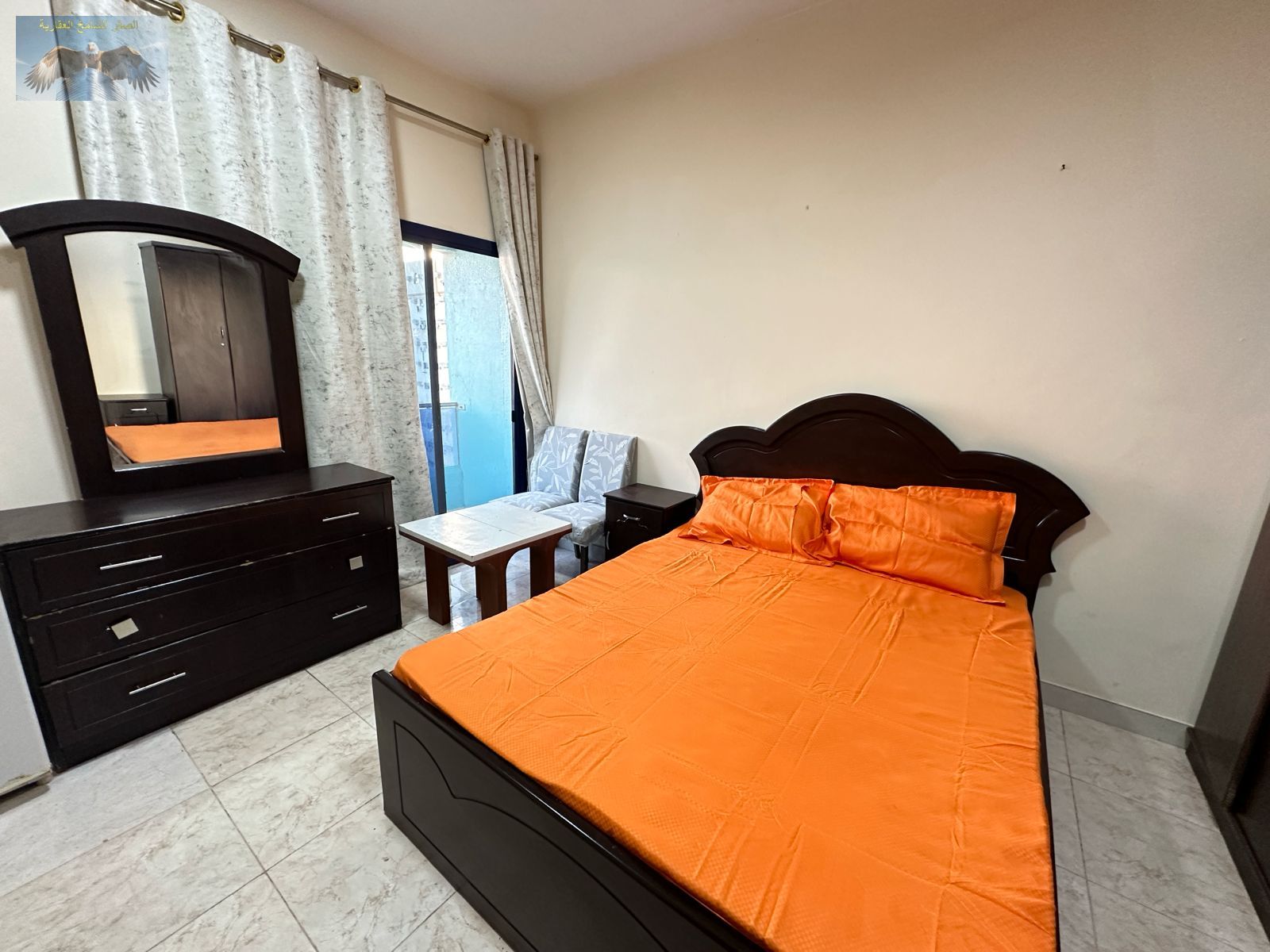 Furnished Studio with Balcony for Rent on Al Ittihad Street Near Fashion Zone & Al Marjan Center