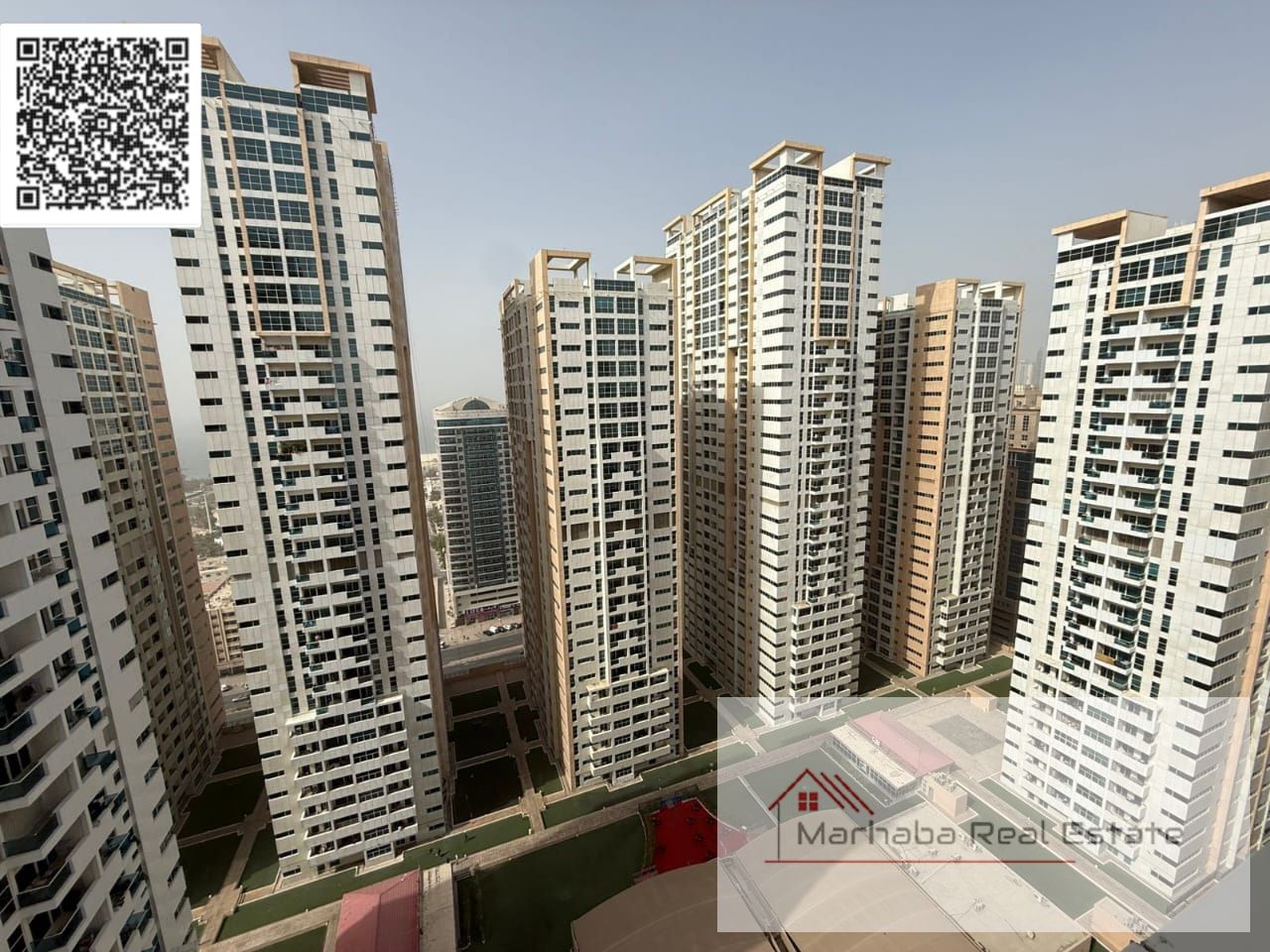 Two bad room hall for rent in Ajman one tower