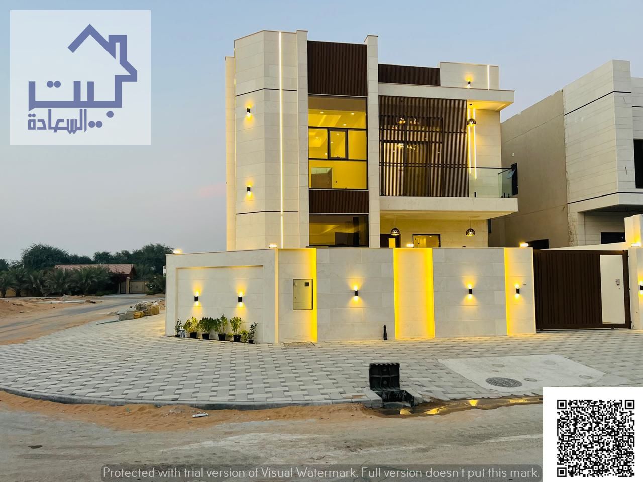 Your dream villa, luxurious and located in Al Helio 2 (Ajman), with five master bedrooms, close to all services and near Sheikh Mohammed Bin Zayed Roa
