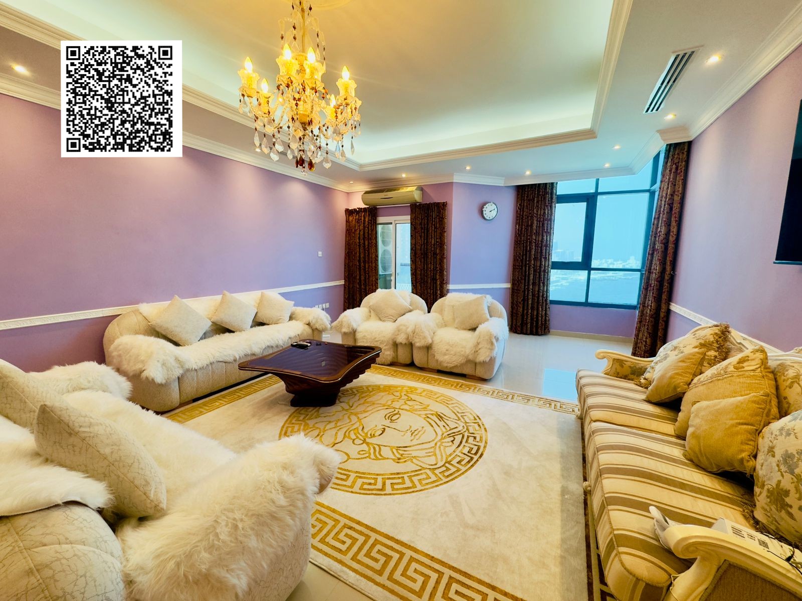 Full Sea-view 3 BHK fully furnished flat available for Sale in Al Khor Towers