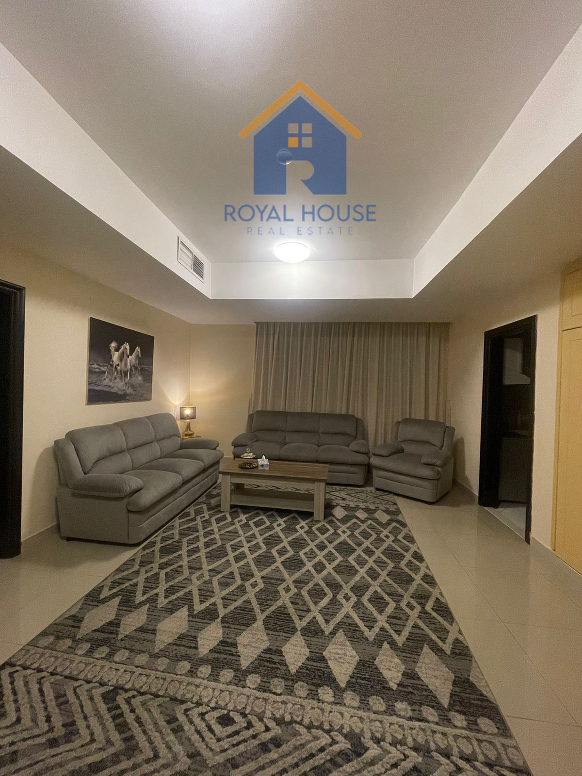 Two bedrooms and a living room with a parking space for sale in Al Nahda