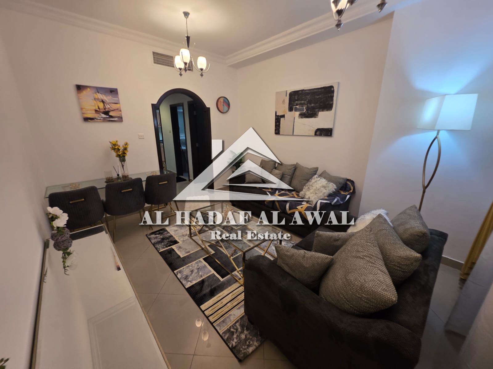 Sharjah, Al Taawun area: Two-bedroom apartment with a living room and two bathrooms. Good size. Rent: AED 7000 including internet. deposit 1000 AED