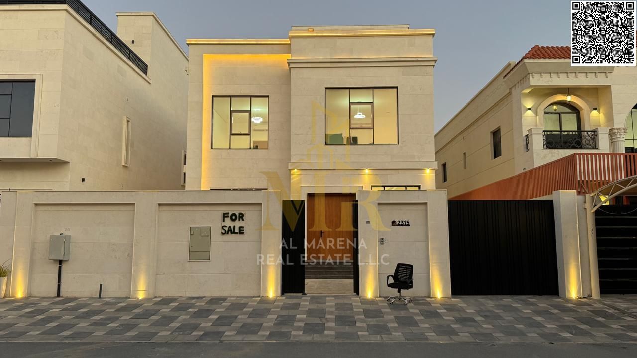 Luxury villa for sale in Al-Haliyo 2 | Two floors and a roof | Fully equipped American kitchen | All services included