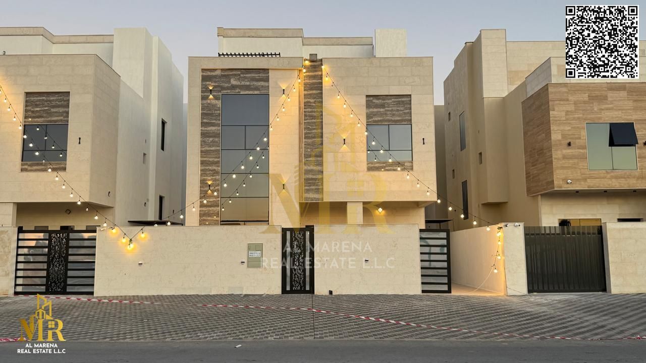 Near the mosque, own your dream villa, 2 floors + roof, 7 master bedrooms, freehold for all nationalities, a rare opportunity!