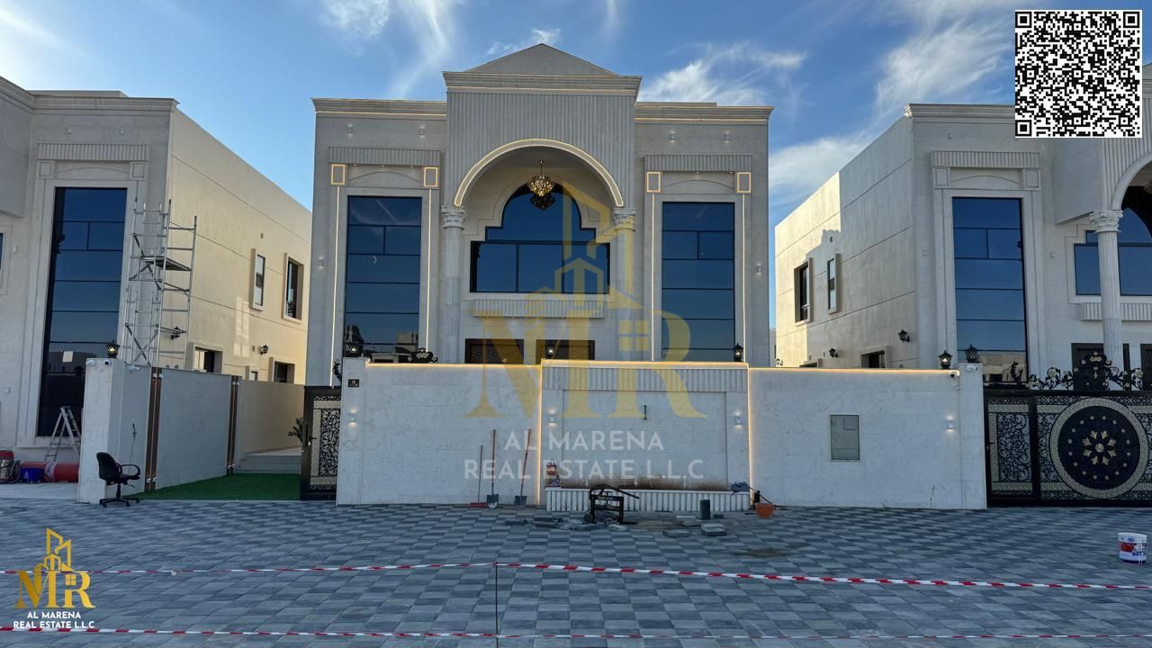 Classic finish mini-palace in Al Helio, 2 floors + roof, 5 master bedrooms, central AC, price includes registration fees!