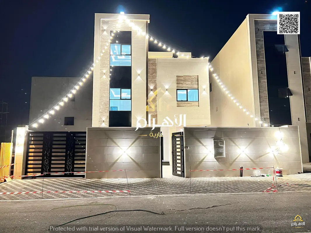 Near the mosque, including registration and ownership fees, own the dream villa, two floors and a roof, 6 master bedrooms, freehold ownership for all