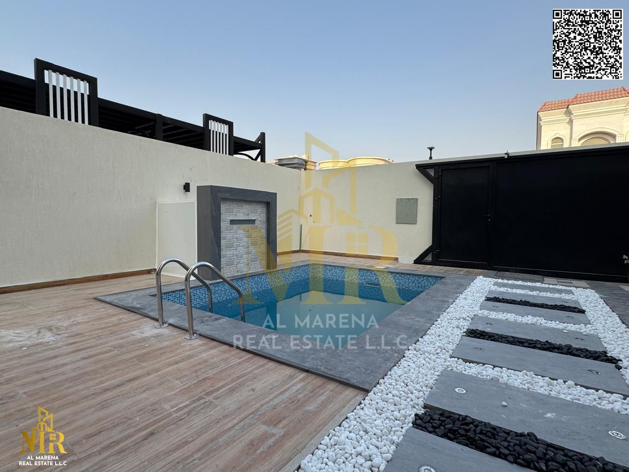 In Al Rawdha 3, villa in prime location near all services, 5 master bedrooms with pool, price includes electricity & water, great ownership opportunit