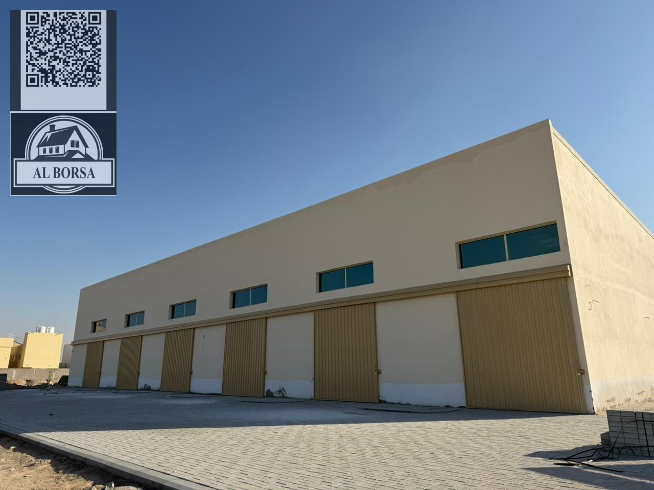 For rent: 6 warehouses in Ajman, Al Jurf Industrial Area, spacious