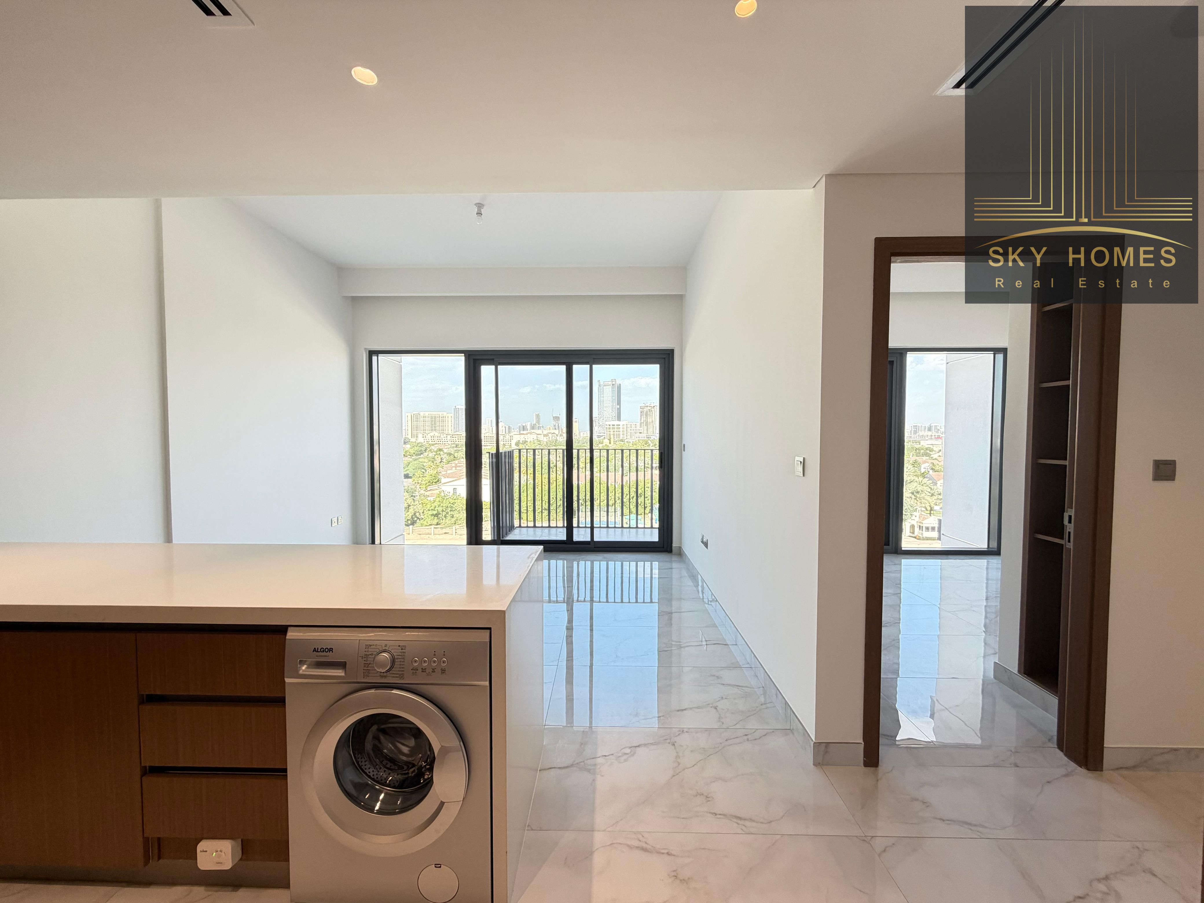 Brand new semi furnished 1bhk apartment available just in 68k with parking gym pool free