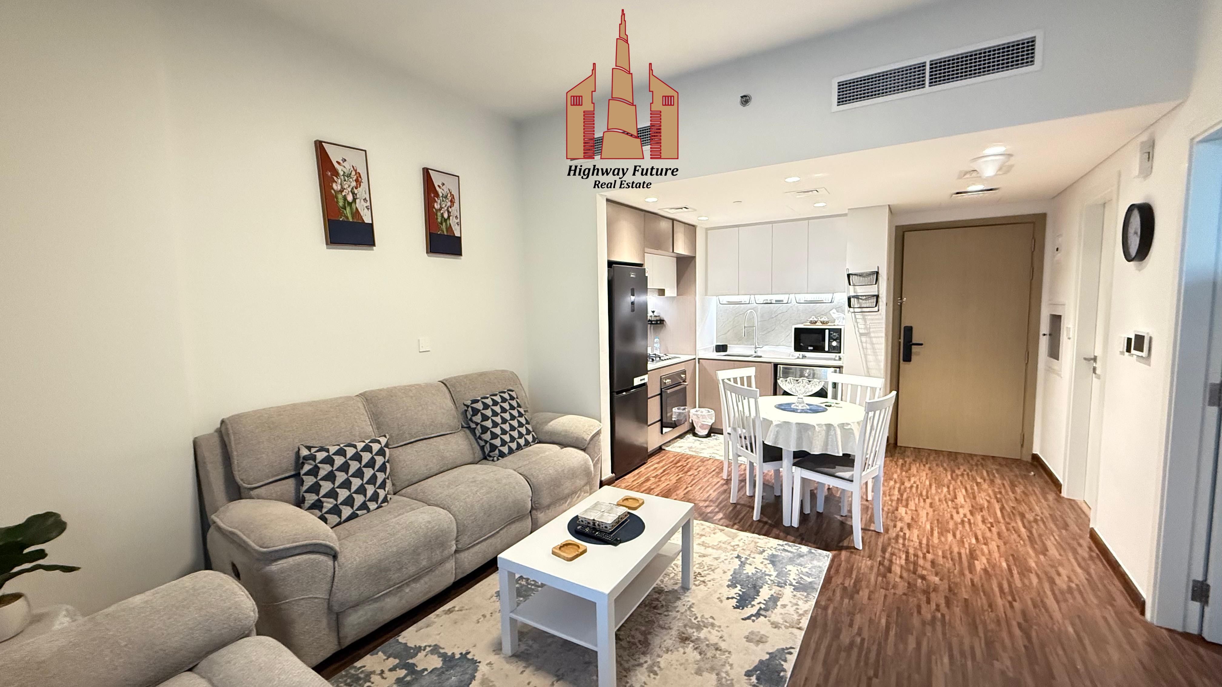 Direct pool view luxurious 1 BHK fully furnished / balcony/ hot view Boulevard in Sharjah