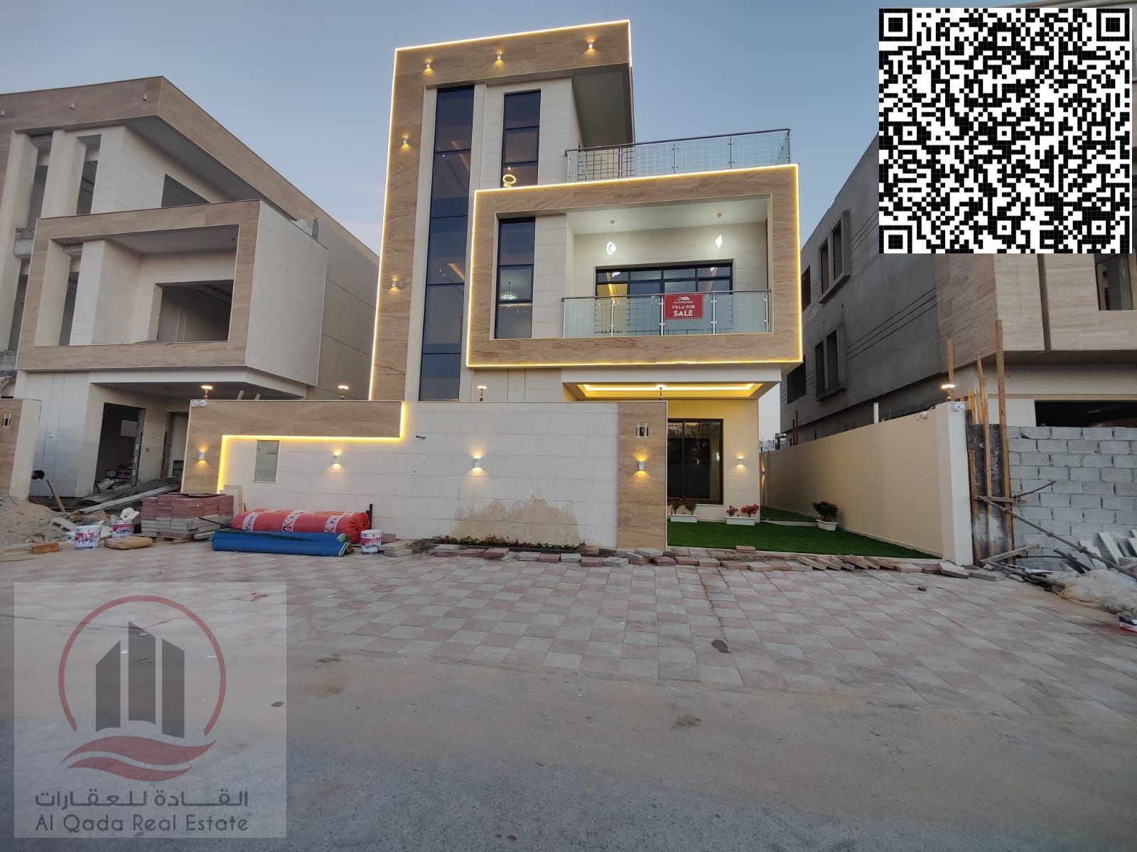 Luxury villa for rent, 6 master bedrooms, in Al Yasmin area