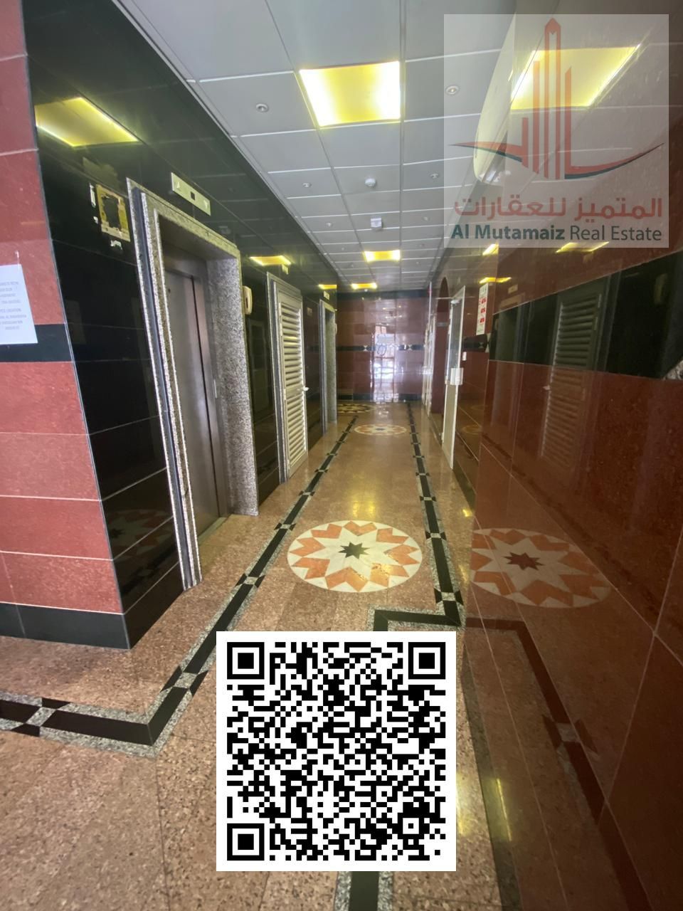 Two-bedroom apartment with a living room and two bathrooms, in a very excellent location in Sharjah.