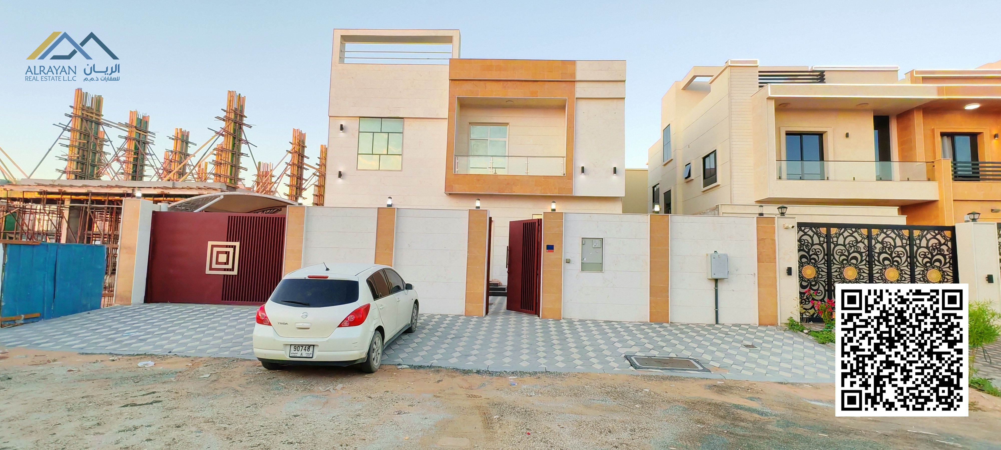 Own a luxury villa in Al Amerah Ajman with spacious layout, ideal for living or investment, registration, electricity and water included