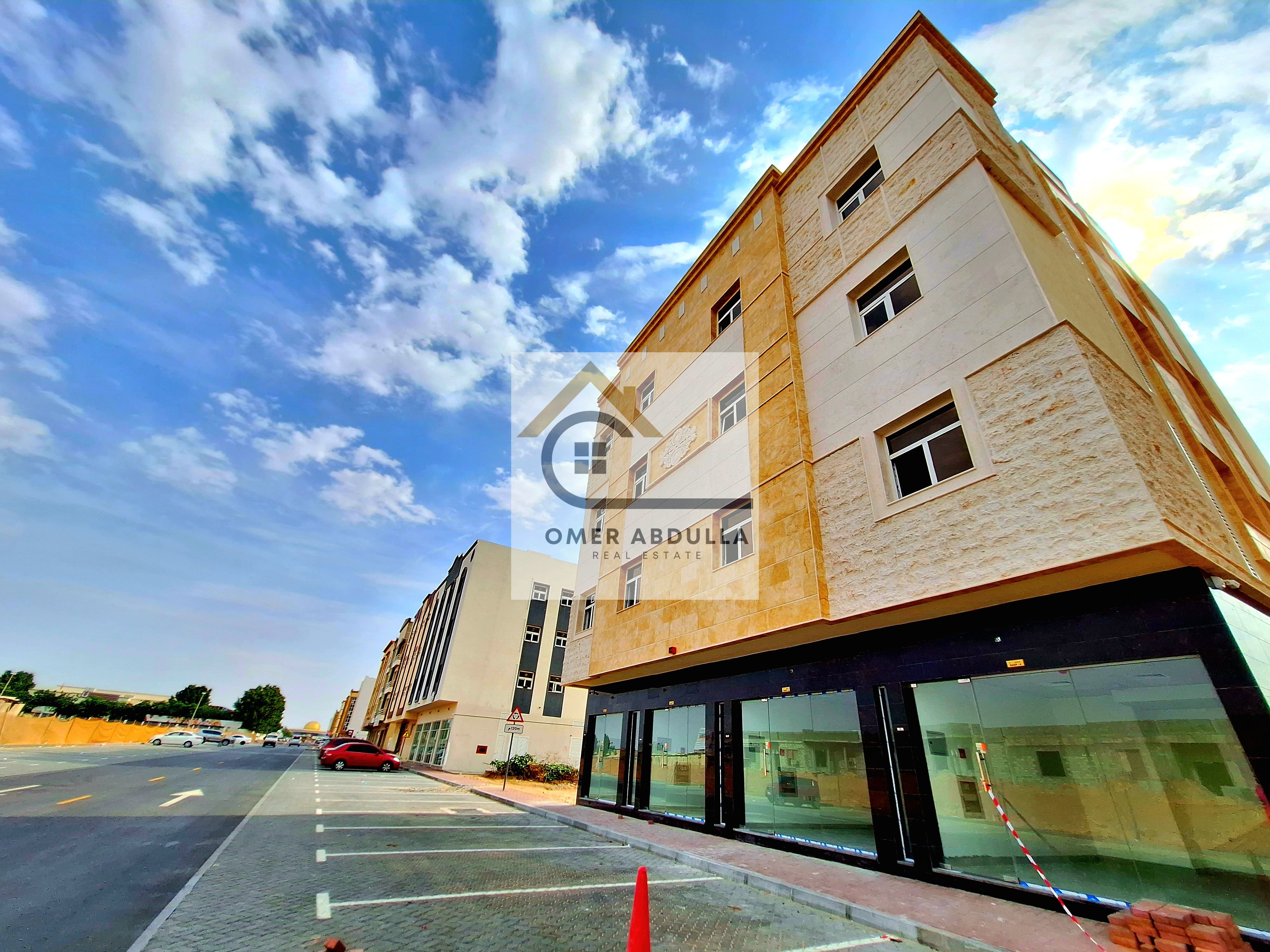 BRAND NEW 1BHK APARTMENT WITH CENTRAL AC AND ON ROAD BUILDING IN MUWEILAH SCHOOL AREA