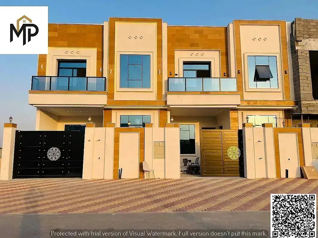 Villa on the main street, ready to move in, in one of the most prestigious areas of Ajman, freehold ownership.