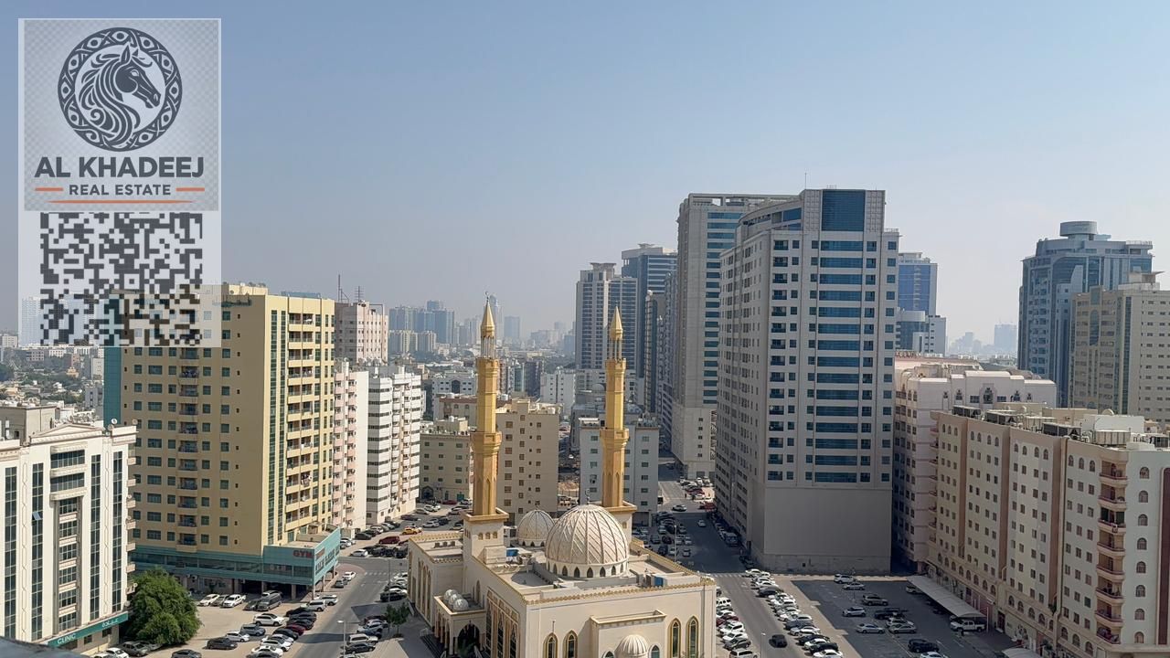 Two-bedroom apartment for sale in Ajman One Tower, with city and park views, close to Ajman Corniche, easy access to Dubai and Sharjah.