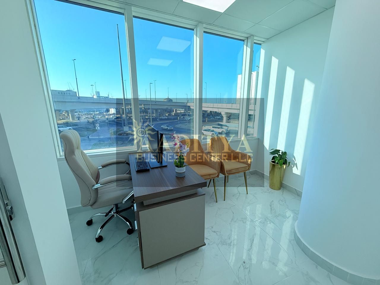 Office Fully Fitted and Furnished with Free Dewa Internet No Commission