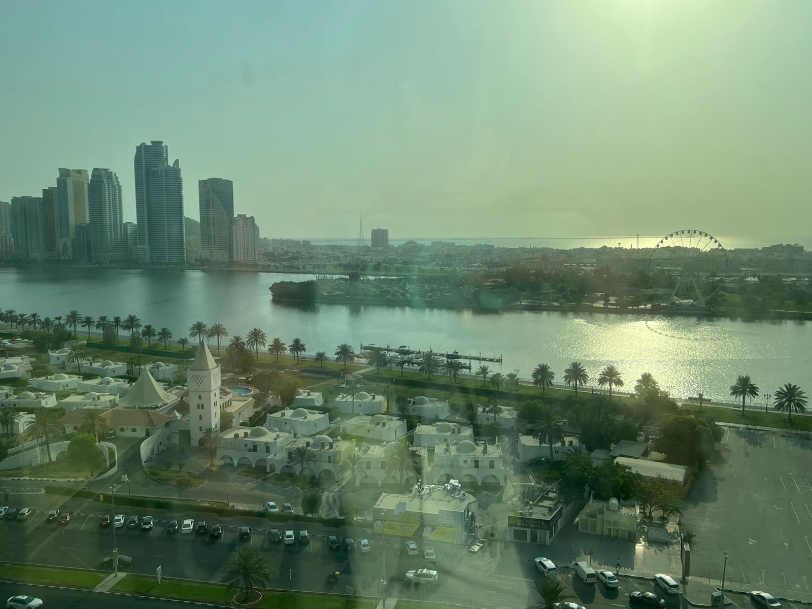 Two bedroom hall / free AC / free parking / free gym pool / prime location near services / easy access Dubai Ajman.