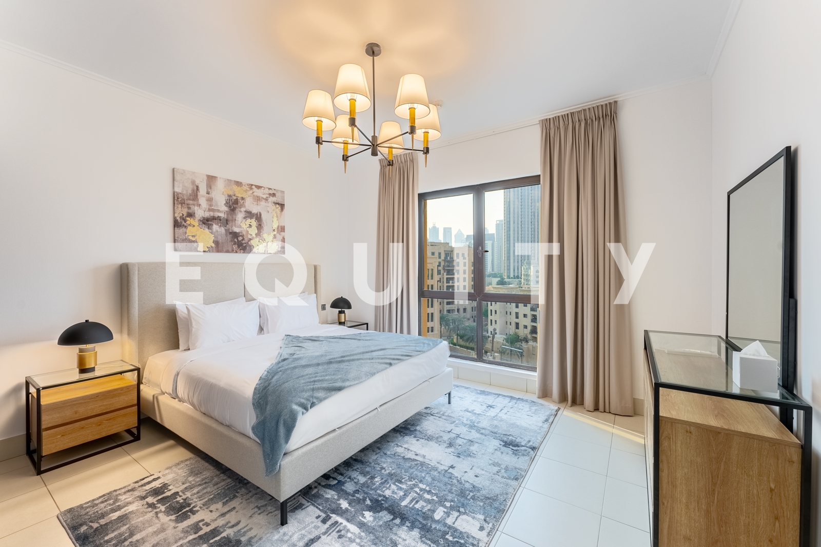 Furnished | 2 Bedroom + Study Area | Burj View