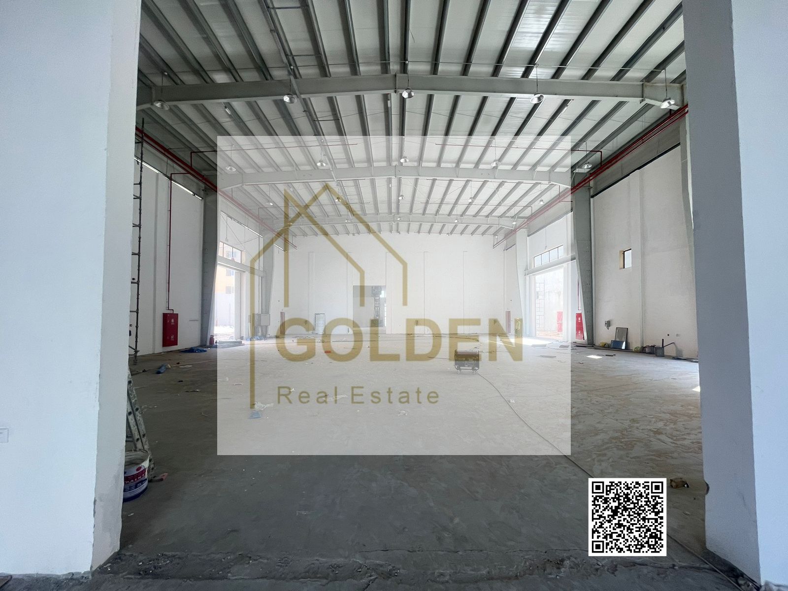 A spacious logistics warehouse for storage, available for annual lease in the New Industrial Area of Umm Al Quwain