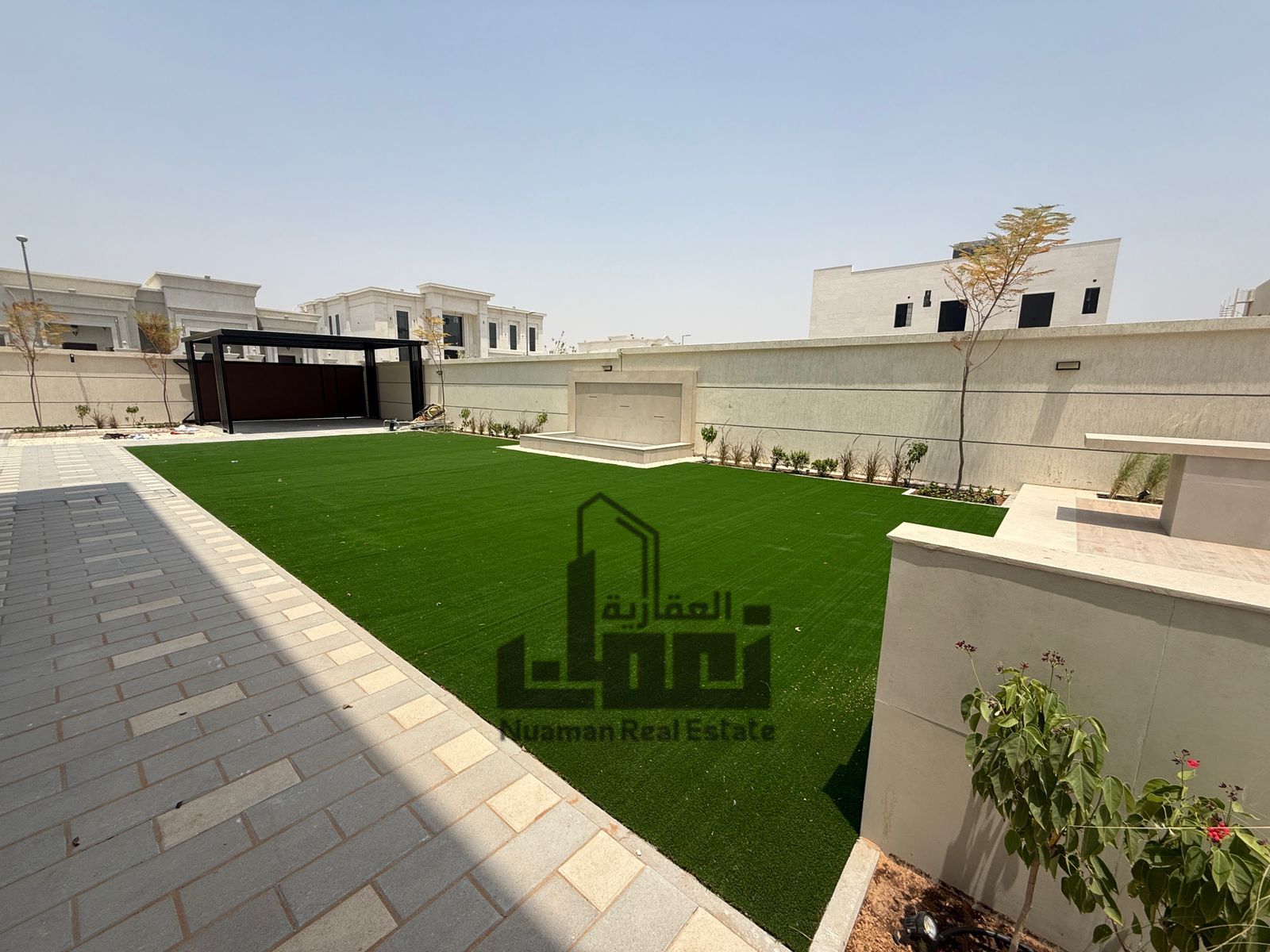 A luxurious classic villa in Al Hooshi with an elegant design and high-end finishes, spacious areas and a tranquil view and close to all services