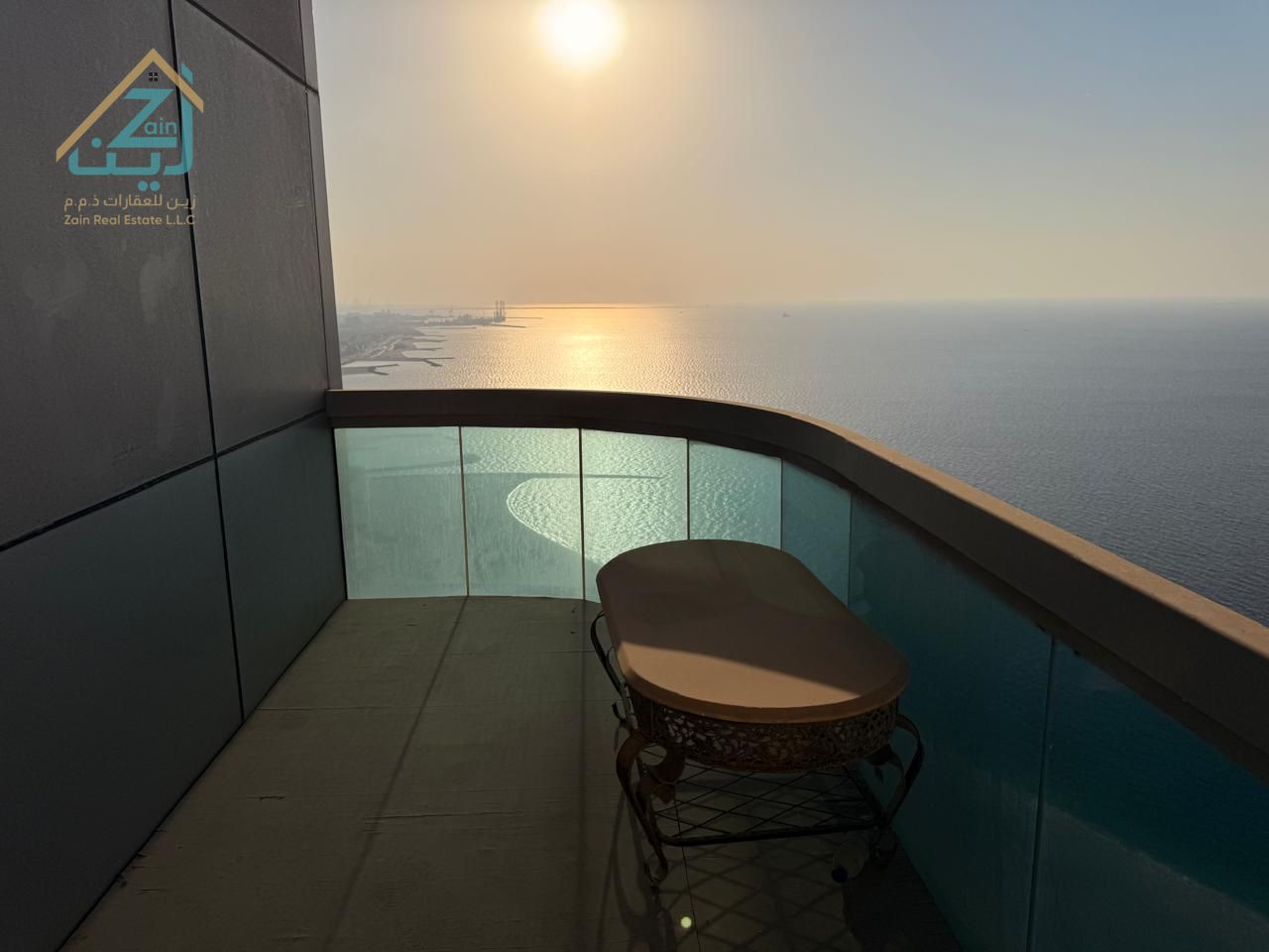 FULL FURNISHED 2-BEDROOM HALL WITH SEA VIEW FOR RENT IN AJMAN CORNICHE RESIDENCE