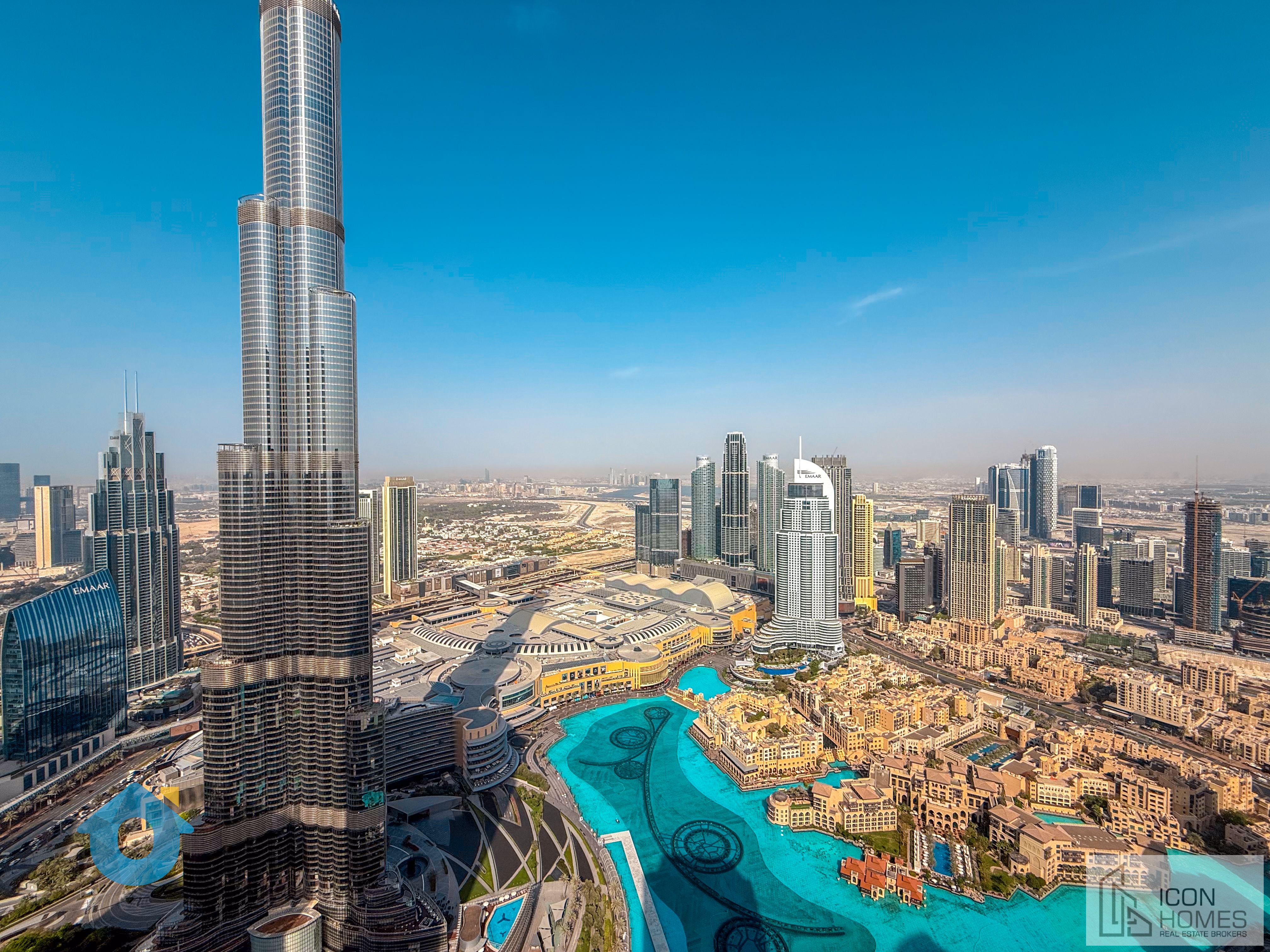 Fully Furnished I Burj Khalifa View | 12 Cheques | High Floor I Including Utility Bills