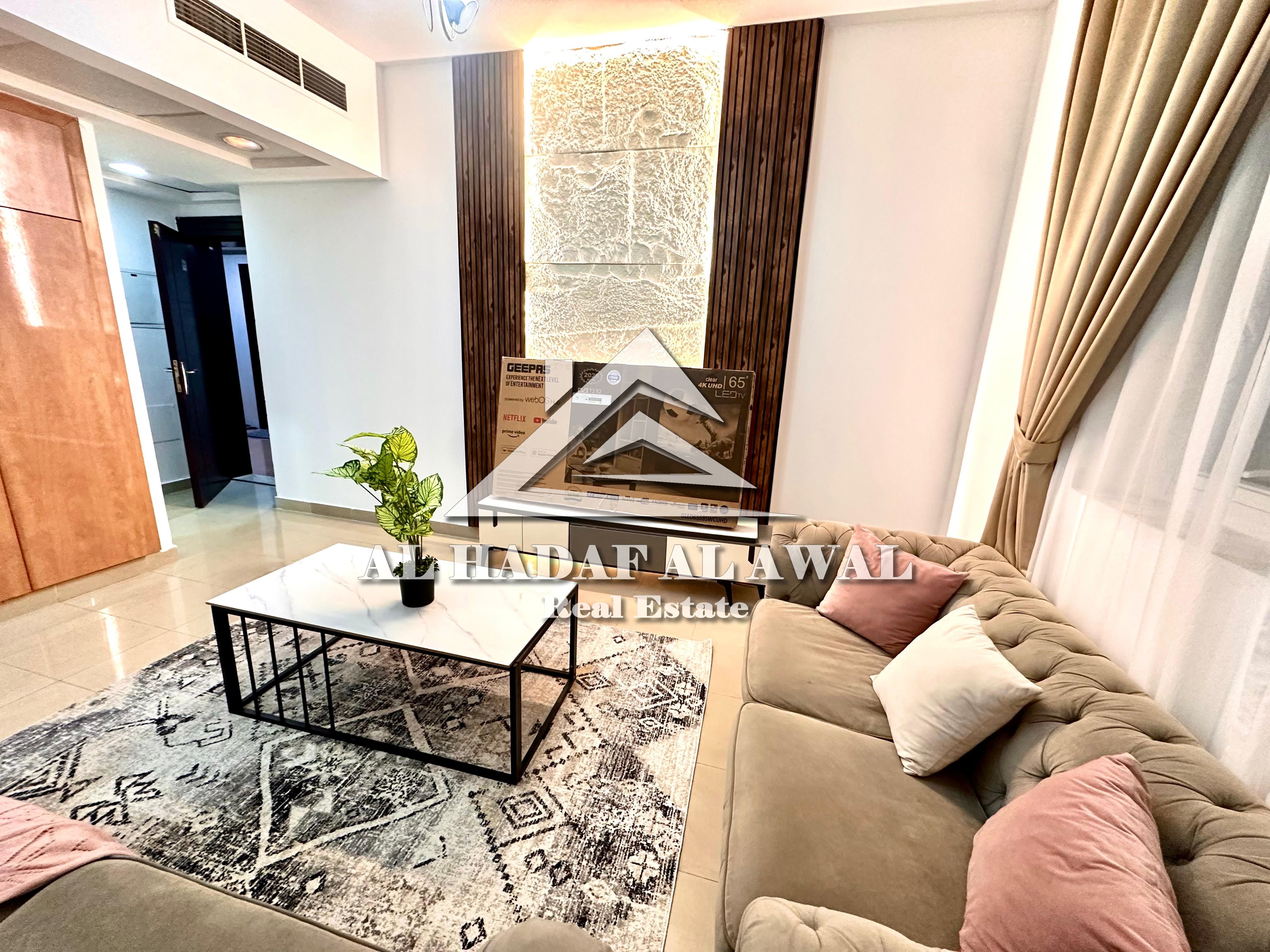 For monthly rent: one bedroom and a living room. Rent is 5700, all bills included. Security deposit 80