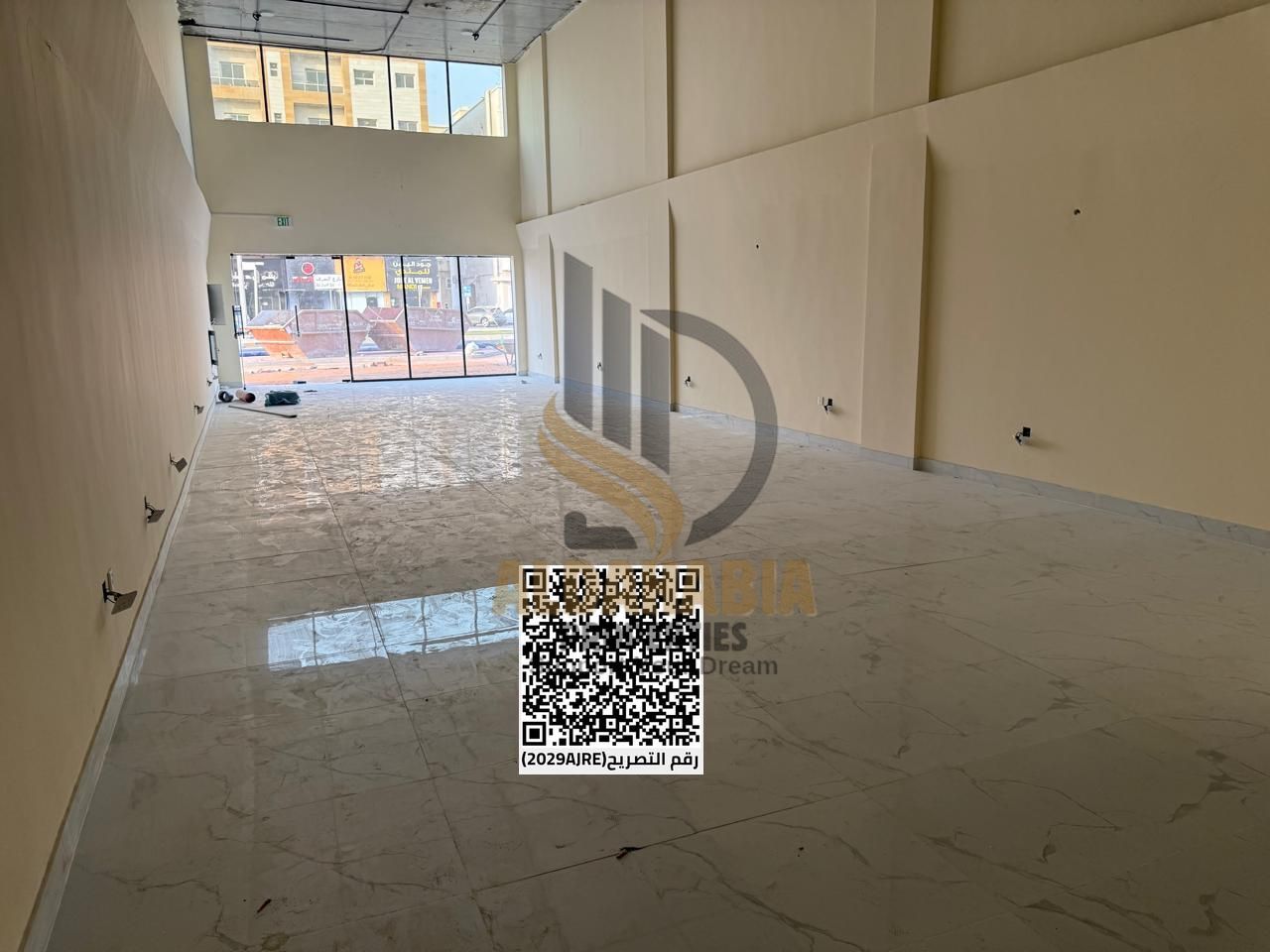 shops for annual rent are available in a very prime location in Al Jurf, directly on a main road, offering high visibility and excellent footfall, sui