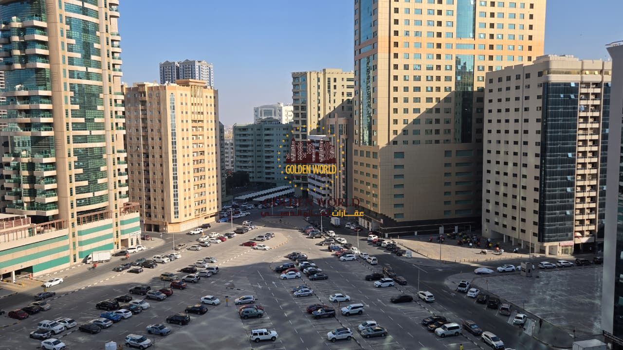 3-bedroom apartment in Al Majaz 2 Corniche, 4 bathrooms, maids room with ensuite, balcony, and panoramic view.