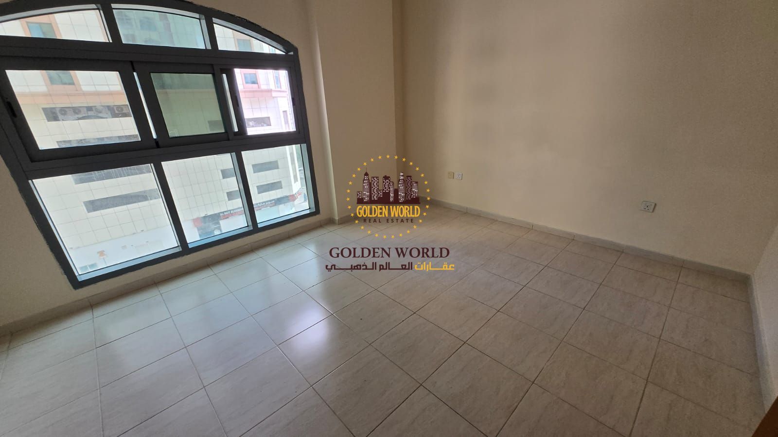 2BR apartment in Al Majaz 2 with kitchen balcony, nice finishes, open view, clean tower near services. Annual rent AED 45,000.