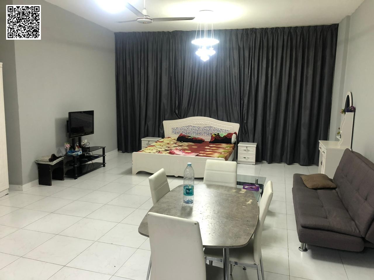 Studio available for sale in falcon towers with parking