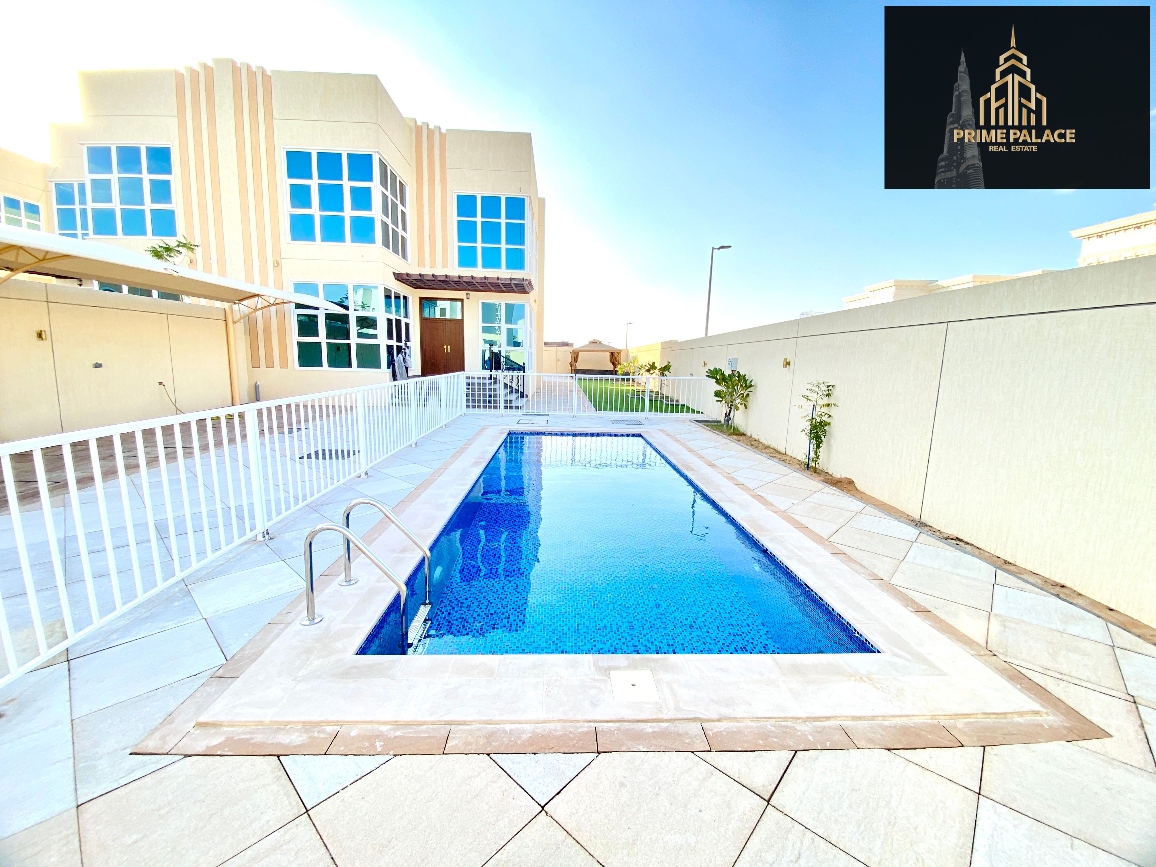 Brand new Modern Design 4BR Corner Villa private parking private pool UpTo 12 cheques payment ready to move