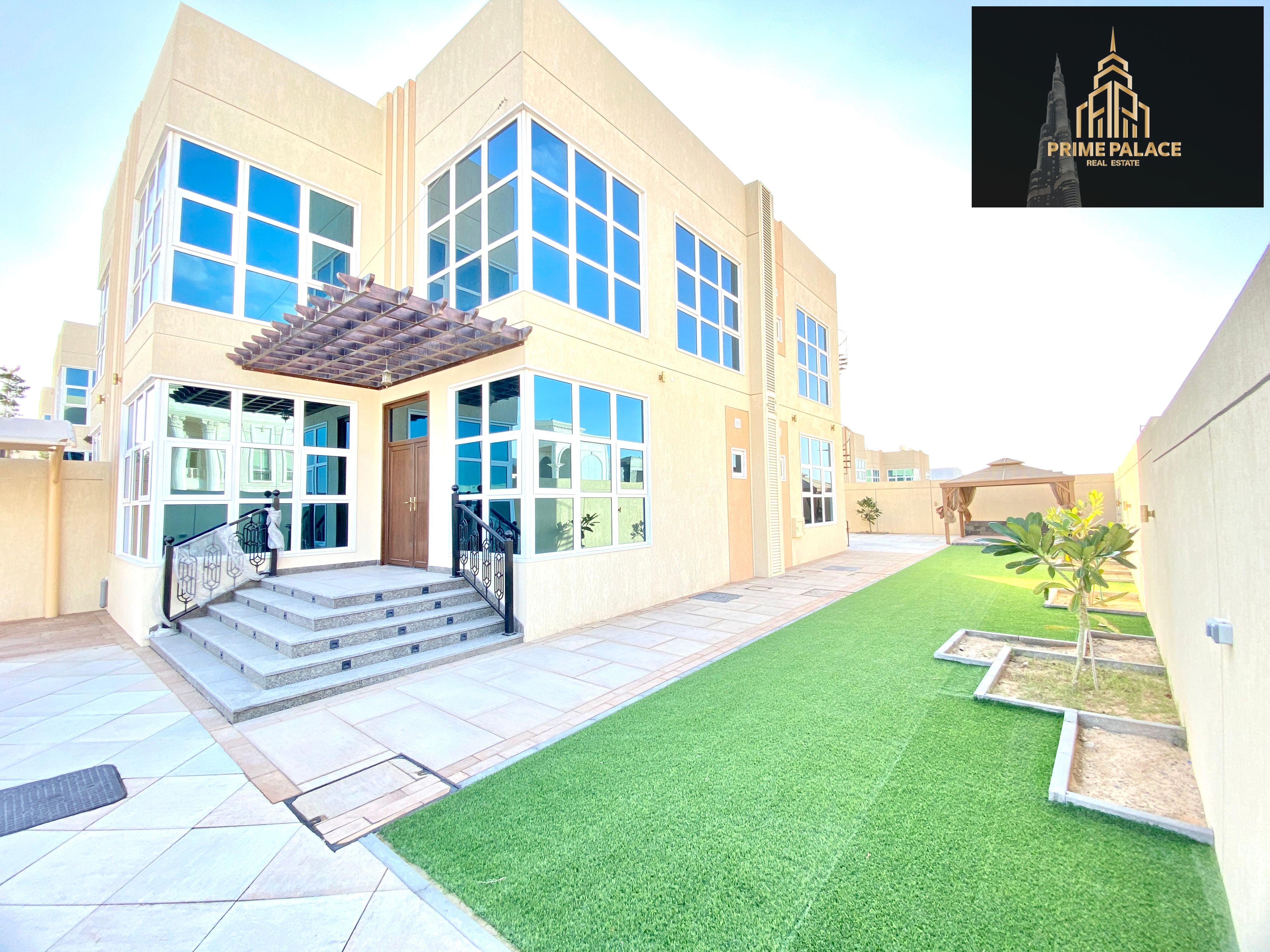 Brand new Modern 4BR Villa private parking With Garden upto 12 cheques payment Ready to move