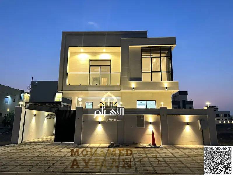 Water and electricity included, 5 master bedrooms with built-in wardrobes in a prestigious area of Al Yasmin, freehold ownership