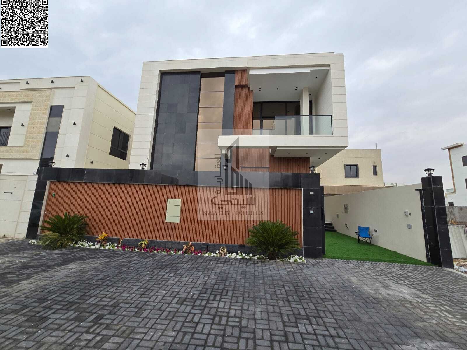 Villa for Sale in Al Bahia Features: • 4 Master Bedrooms • Majlis with Bathroom • Living Room with Bathroom • Main Kitchen • Maid's Room • Larg