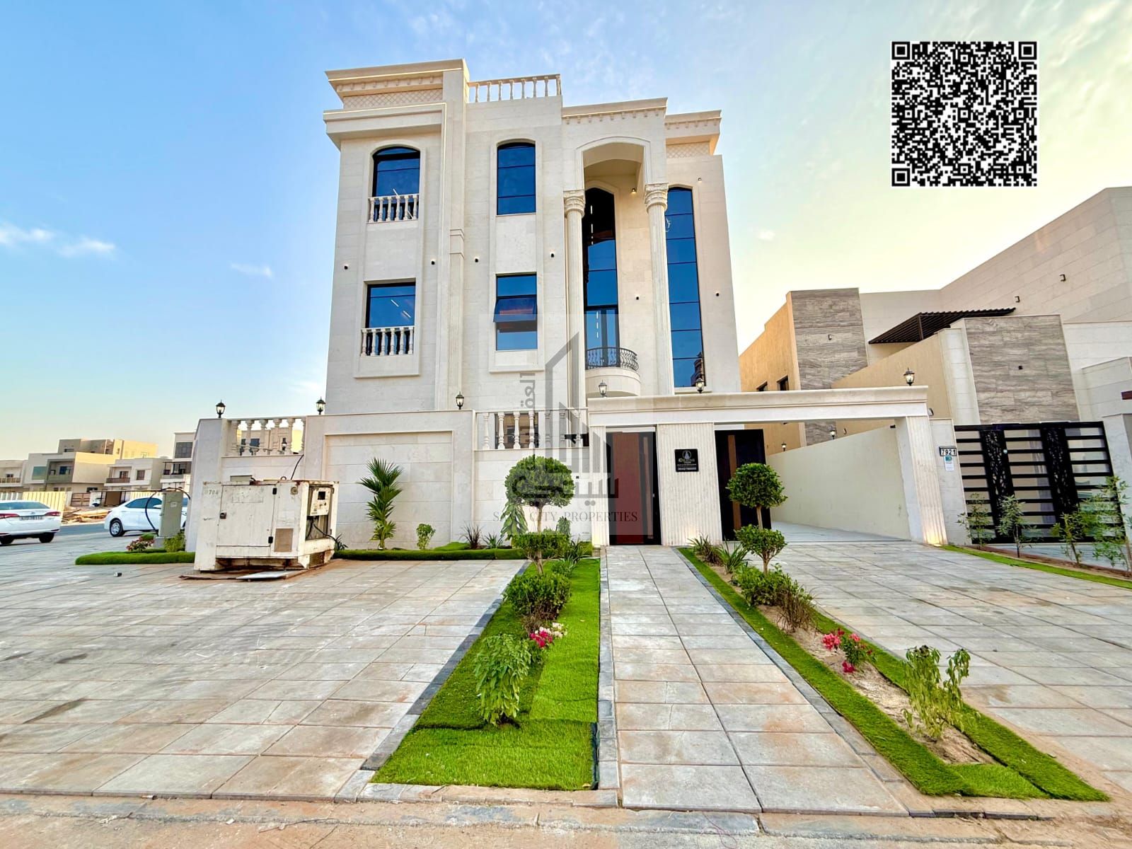 The most luxurious villa in Ajman right now! A golden opportunity to own a luxurious "corner" villa in the most prestigious location in Ajman, Al Zahi