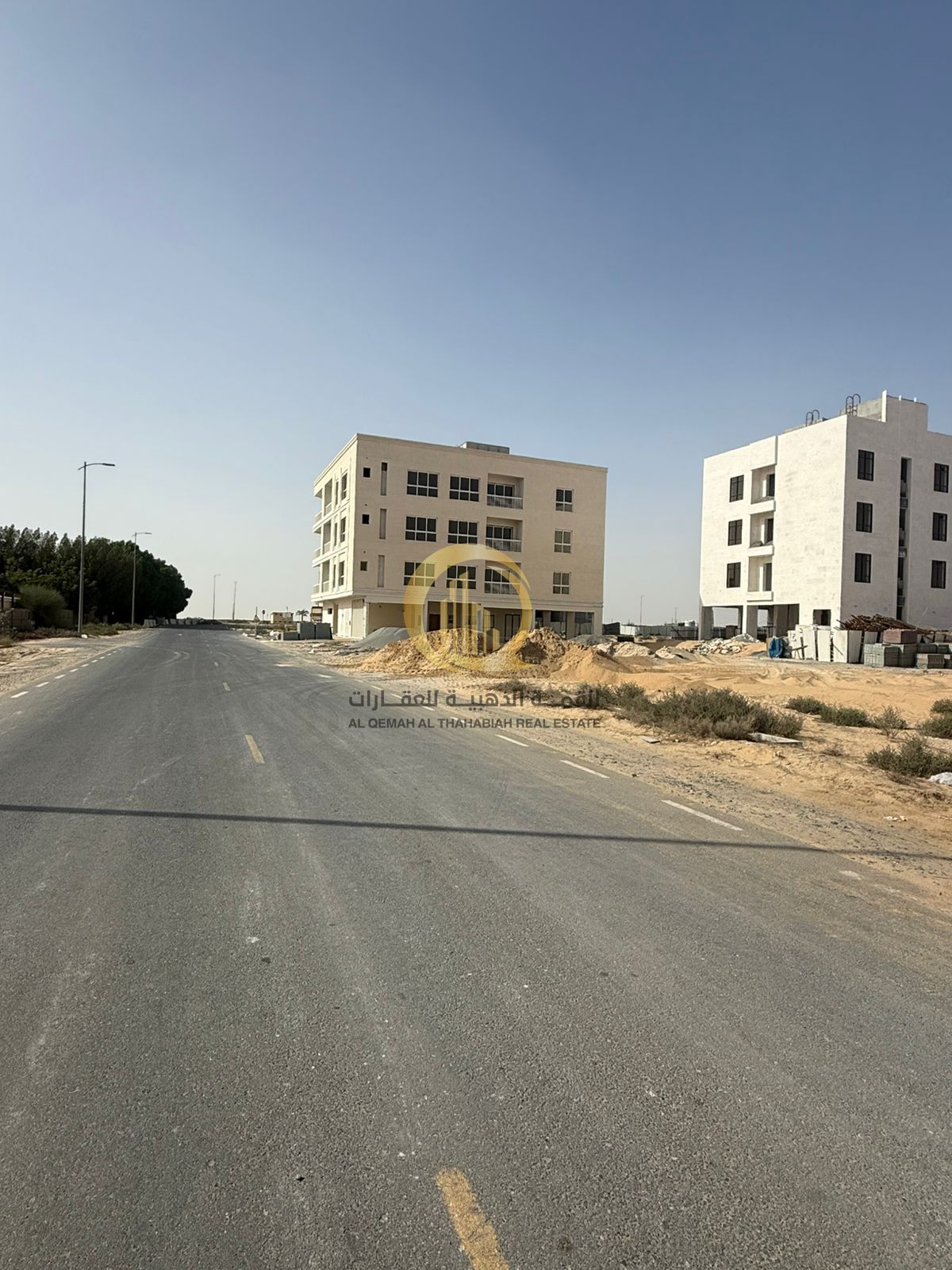 Land for sale in Hills City with an area of 8,072 sq ft, prime location on the main street, near the park and mosque, with G+P+5 permit.