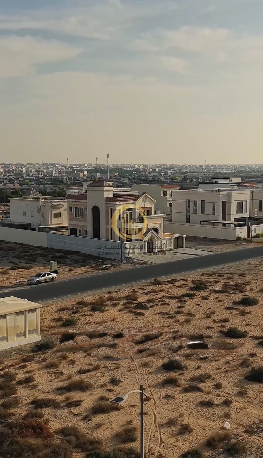 For sale: Corner land in Talal City Project, the street Area: 8,000 sq ft Main street 97 from the UAE Expressway entrance Freehold ownership for al