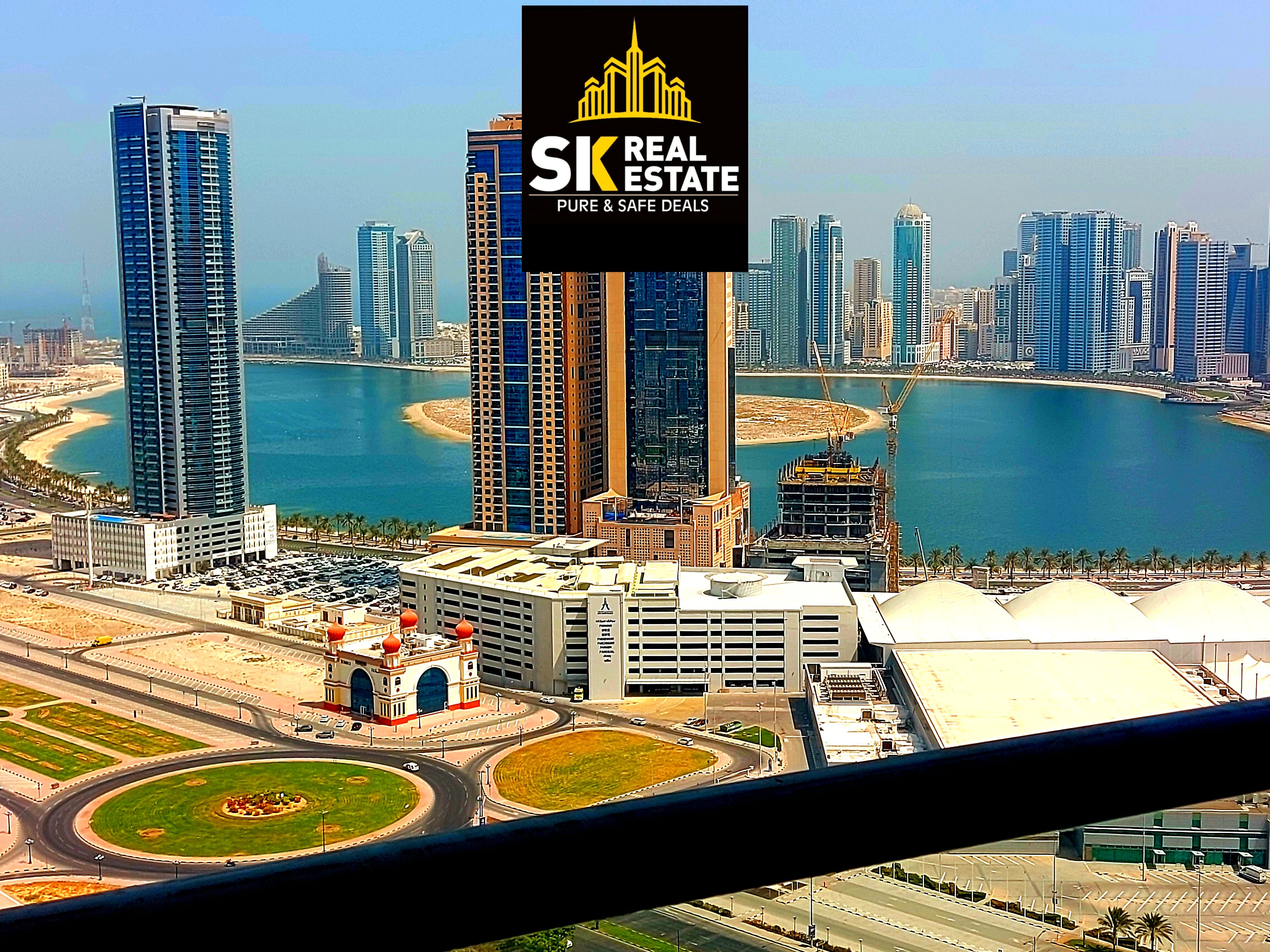 SEA VIEW _ READY TO MOVE _ SPACIOUS 3 BHK _ WITH ALL AMENITIES FREE _ ONLY AED 68000 IN 4 CHQS