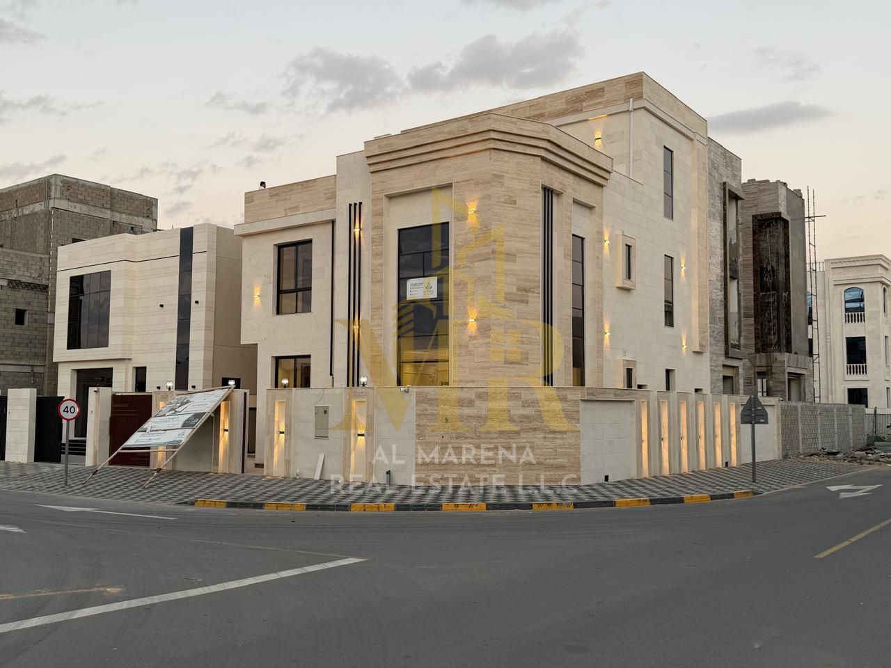 A 7-bedroom villa with super deluxe finishing, including electricity and water, is for sale in Al Zahia, Ajman. This modern villa, one of the most lux
