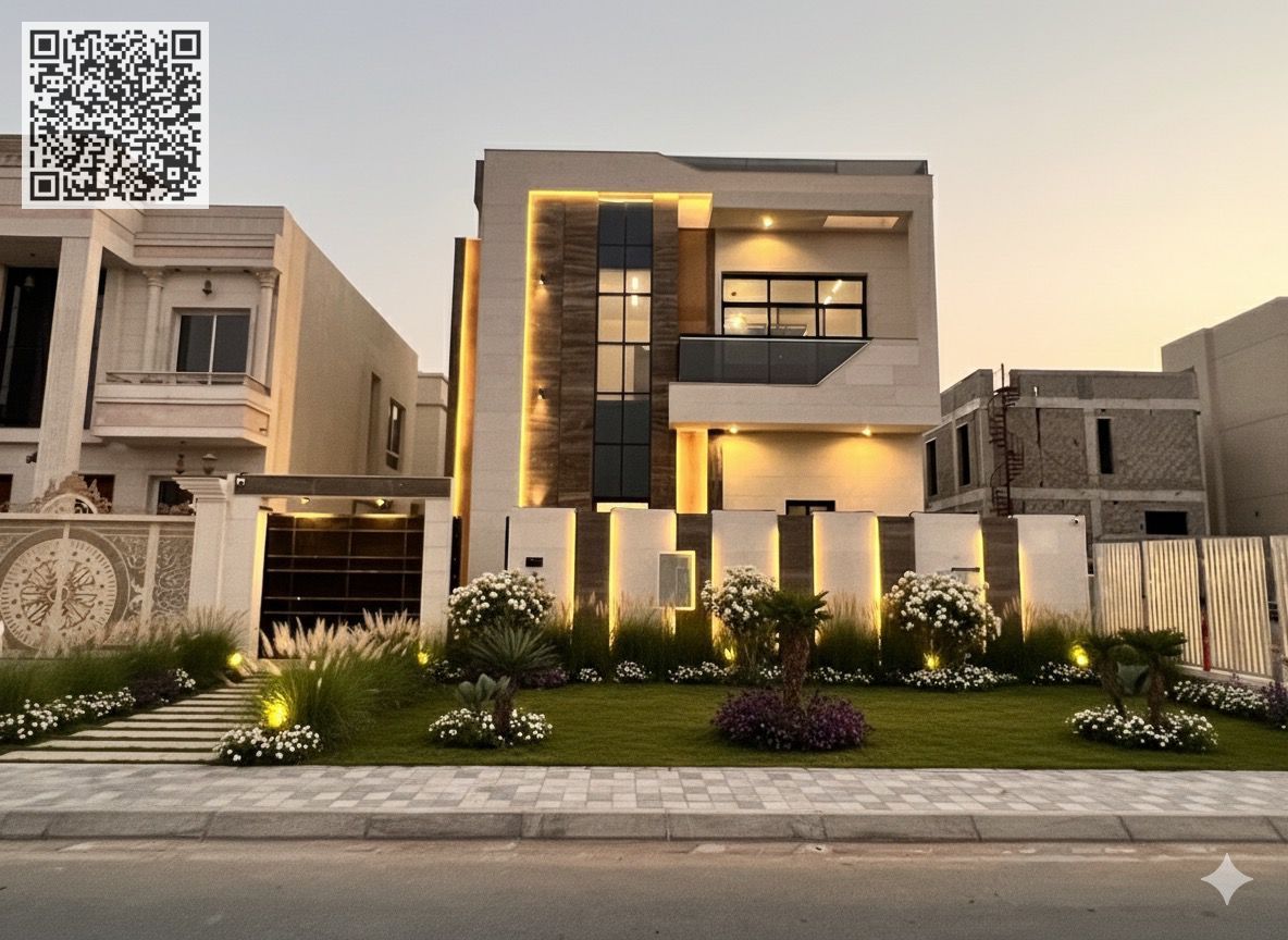 Brand new five master bedroom villa is available for rent in al helio ajman