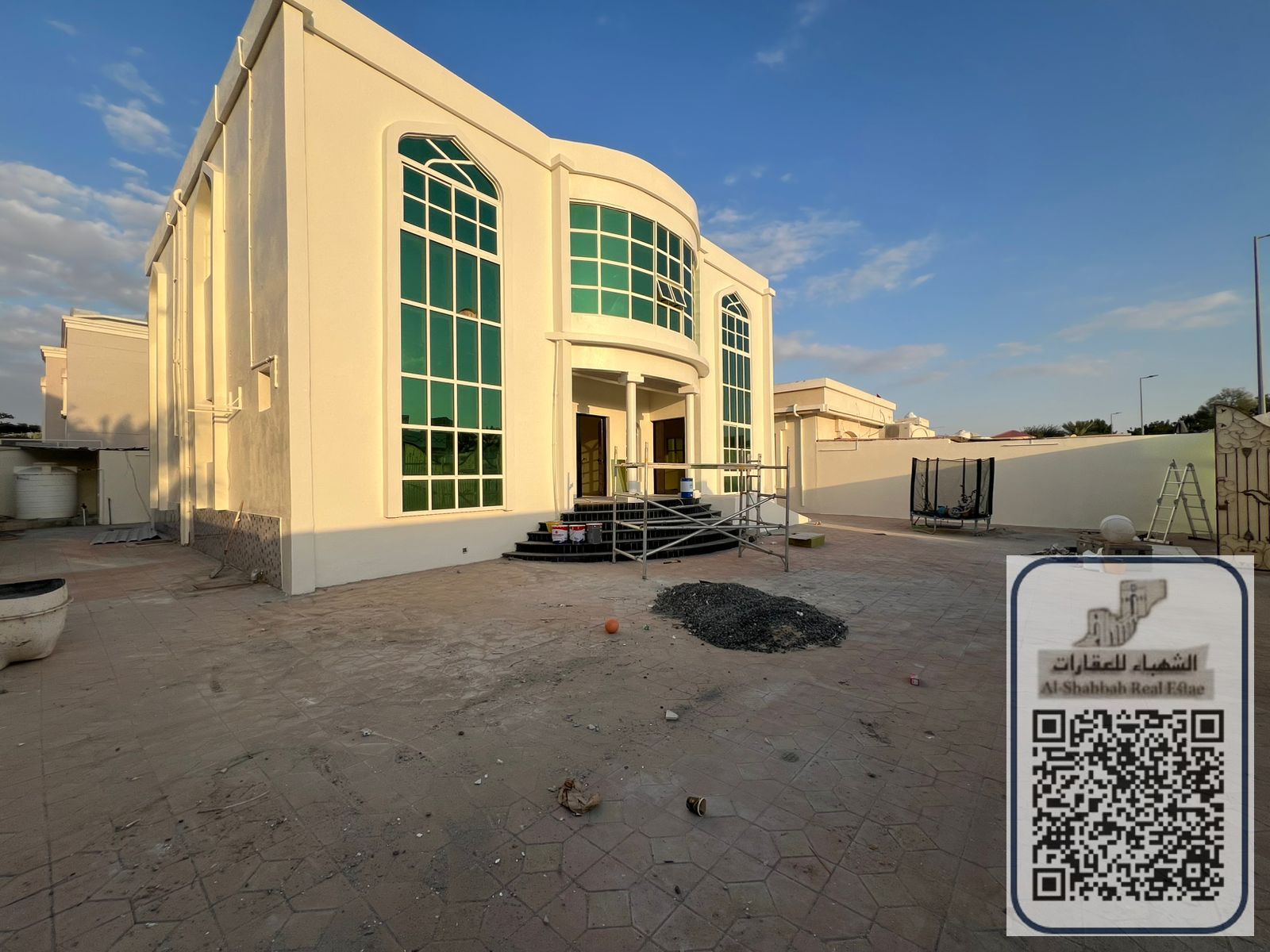 Villa for rent in Al Hamidiyah, with 7 rooms, a hall, a majlis, and a large yard.