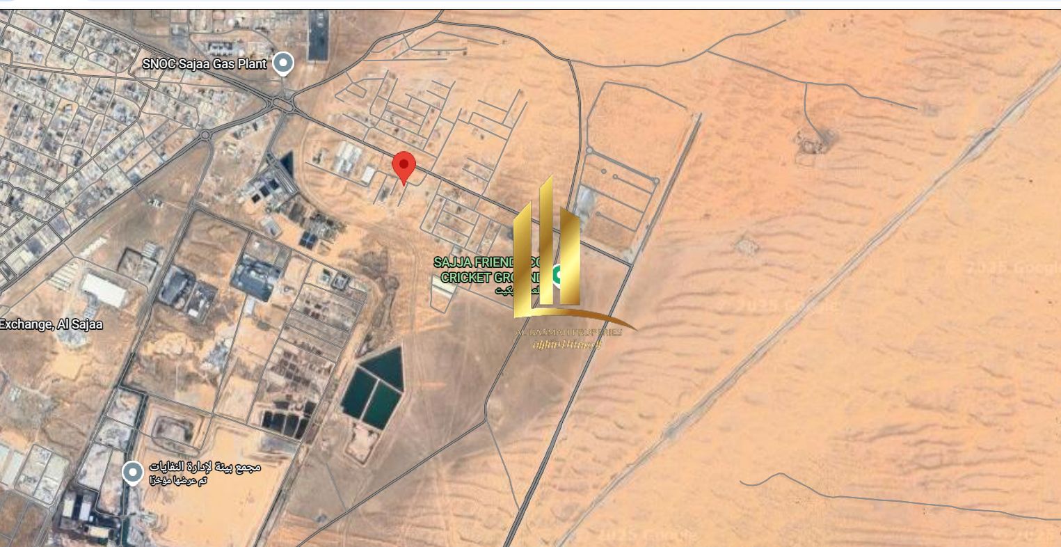 Industrial land for sale in Al Sajaa Industrial Area Location: Near the gas station Area: 10,000 sq ft