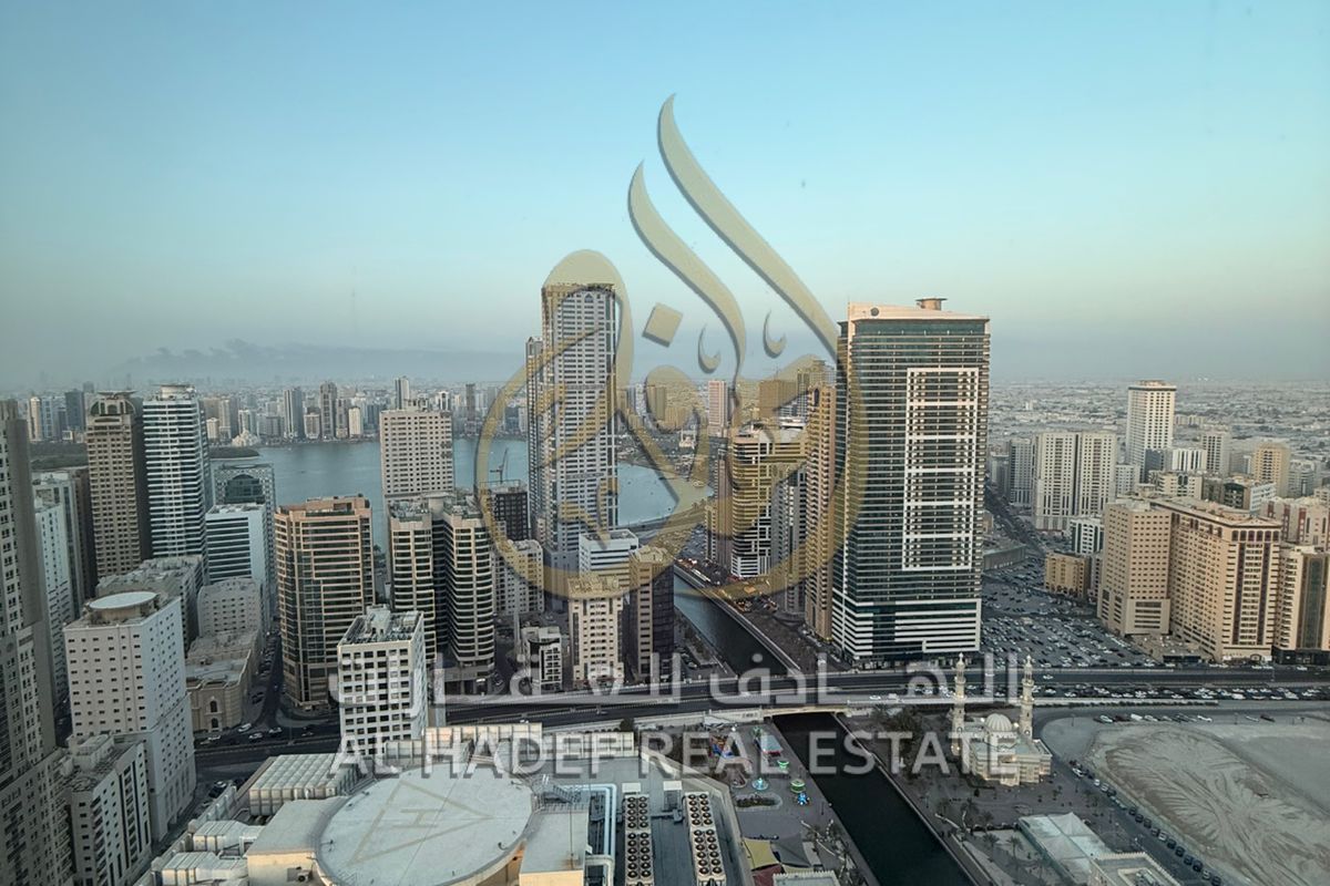 2 Bedroom Apartment for Rent in Al Qasba, Sharjah | Full Sea View | Free AC | Gym & Pool | Free Parking