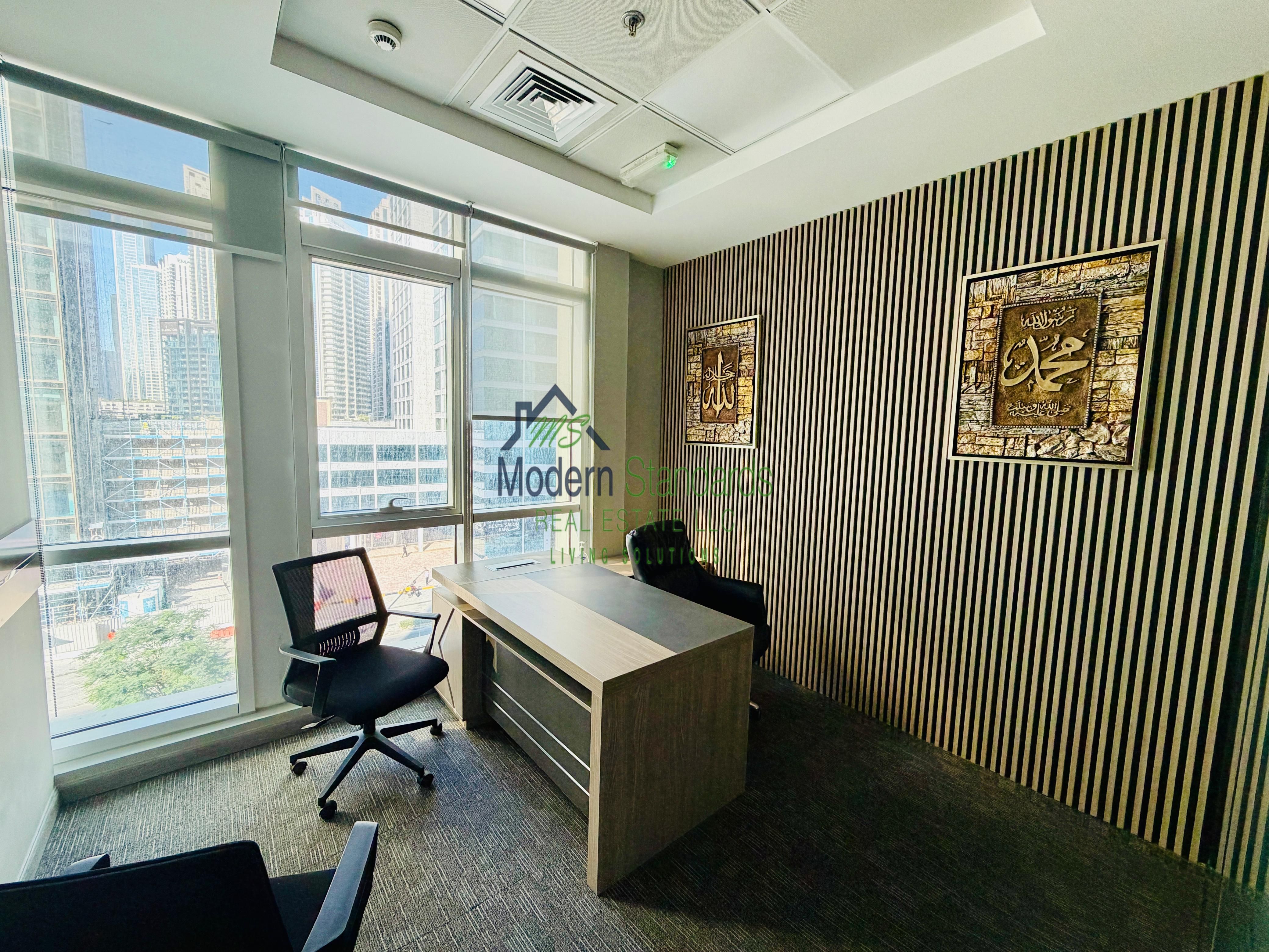 Fully Furnished Office|Chiller Free|Business Bay|