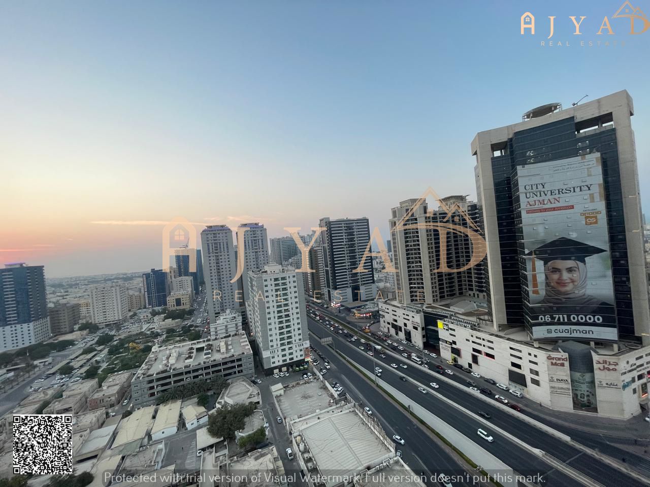 Apartment for Sale in City Towers | Full View of Al-Jaran Mall & Khalifa Street | 440,000 AED | Monthly Installment 3,651 AED